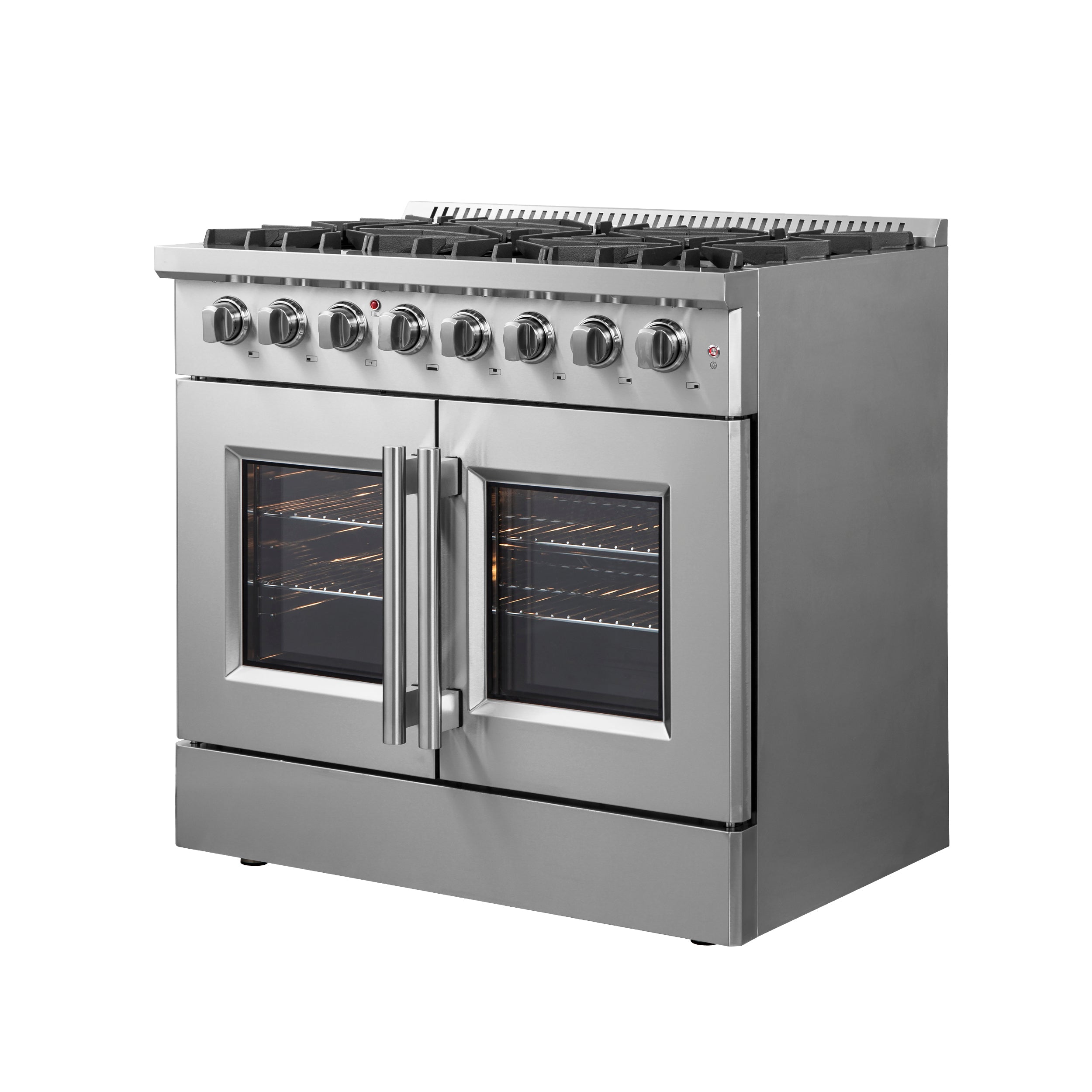 Forno Galiano 36 in. 5.26 cu. ft. 6-Burner Stainless Steel French Door Dual Fuel Range | FFSGS6356-36