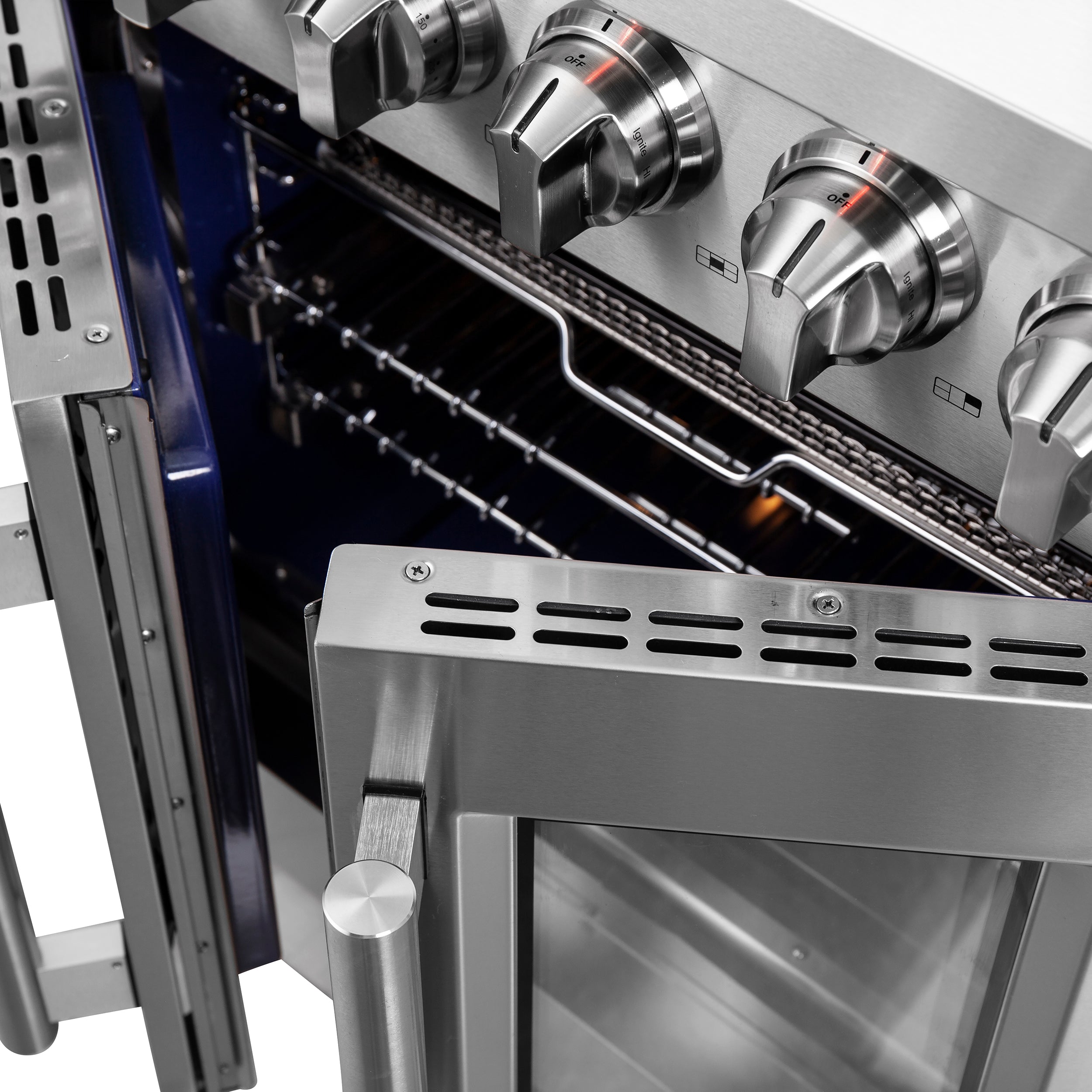 Forno Massimo 30 in. 4.32 cu. ft. 5-Burner Stainless Steel French Door Gas Range | FFSGS6439-30