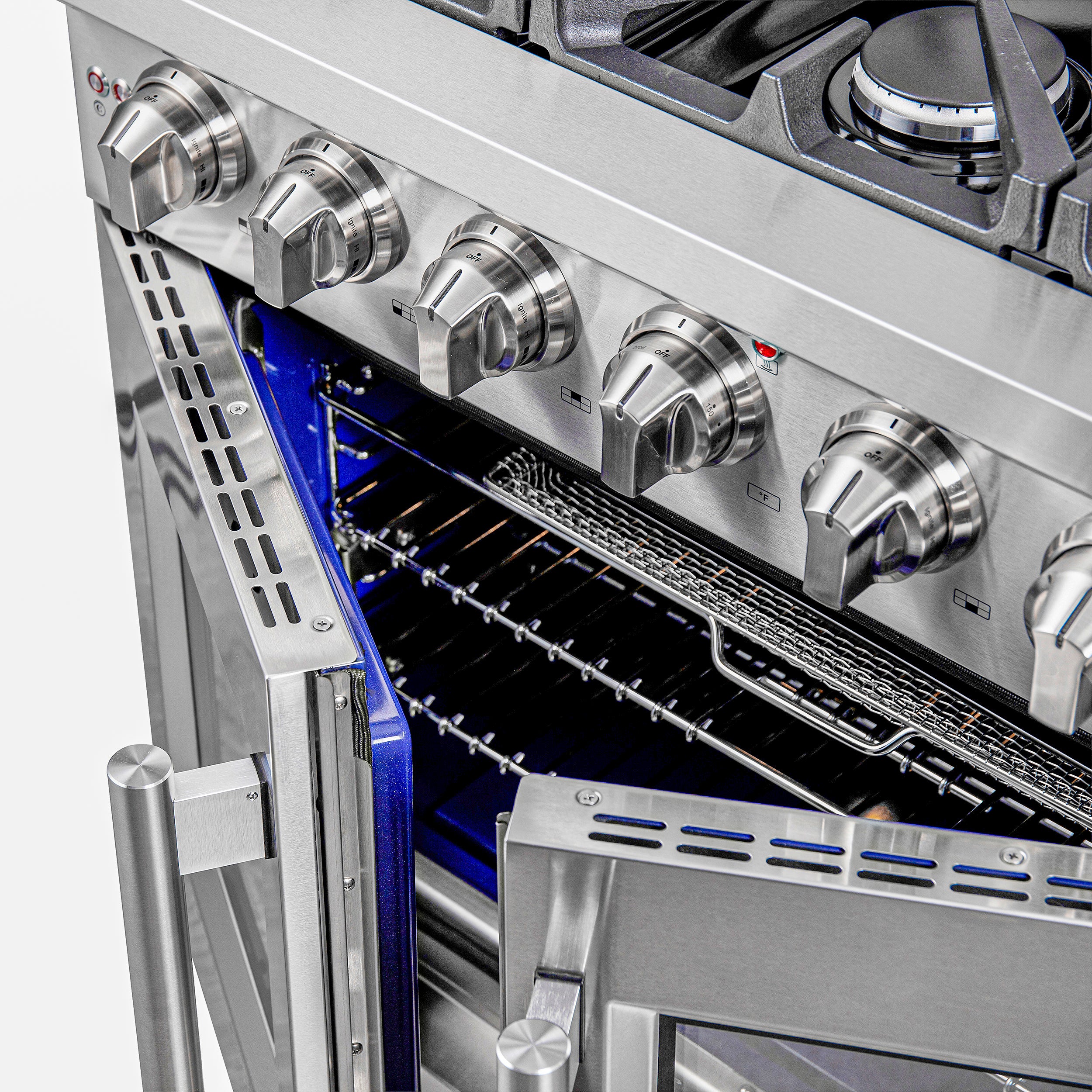 Forno Massimo 36 in. 5.36 cu. ft. 6-Burner Stainless Steel French Door Gas Range | FFSGS6439-36