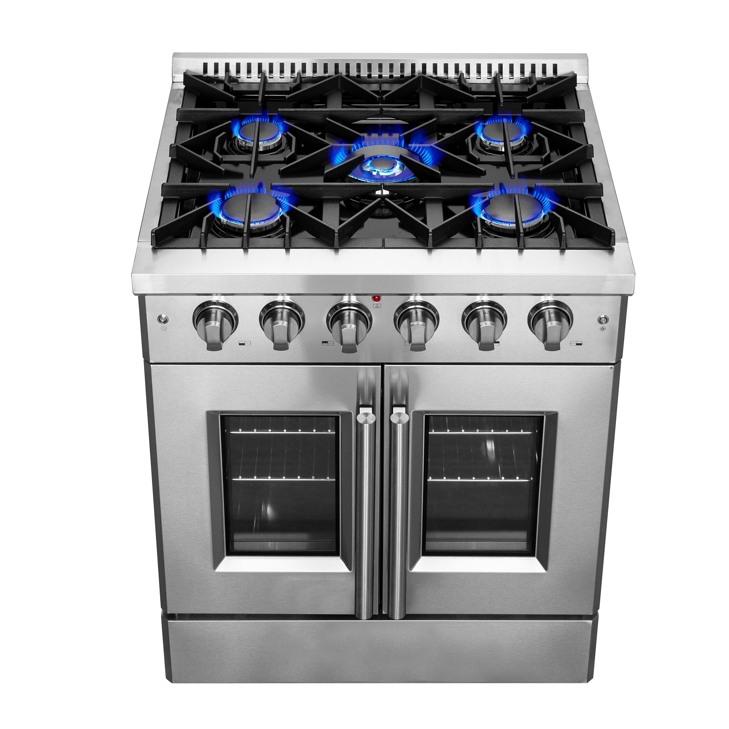 Forno Galiano 30 in. 4.32 cu. ft. 5-Burner Stainless Steel Gas Range | FFSGS6444-30