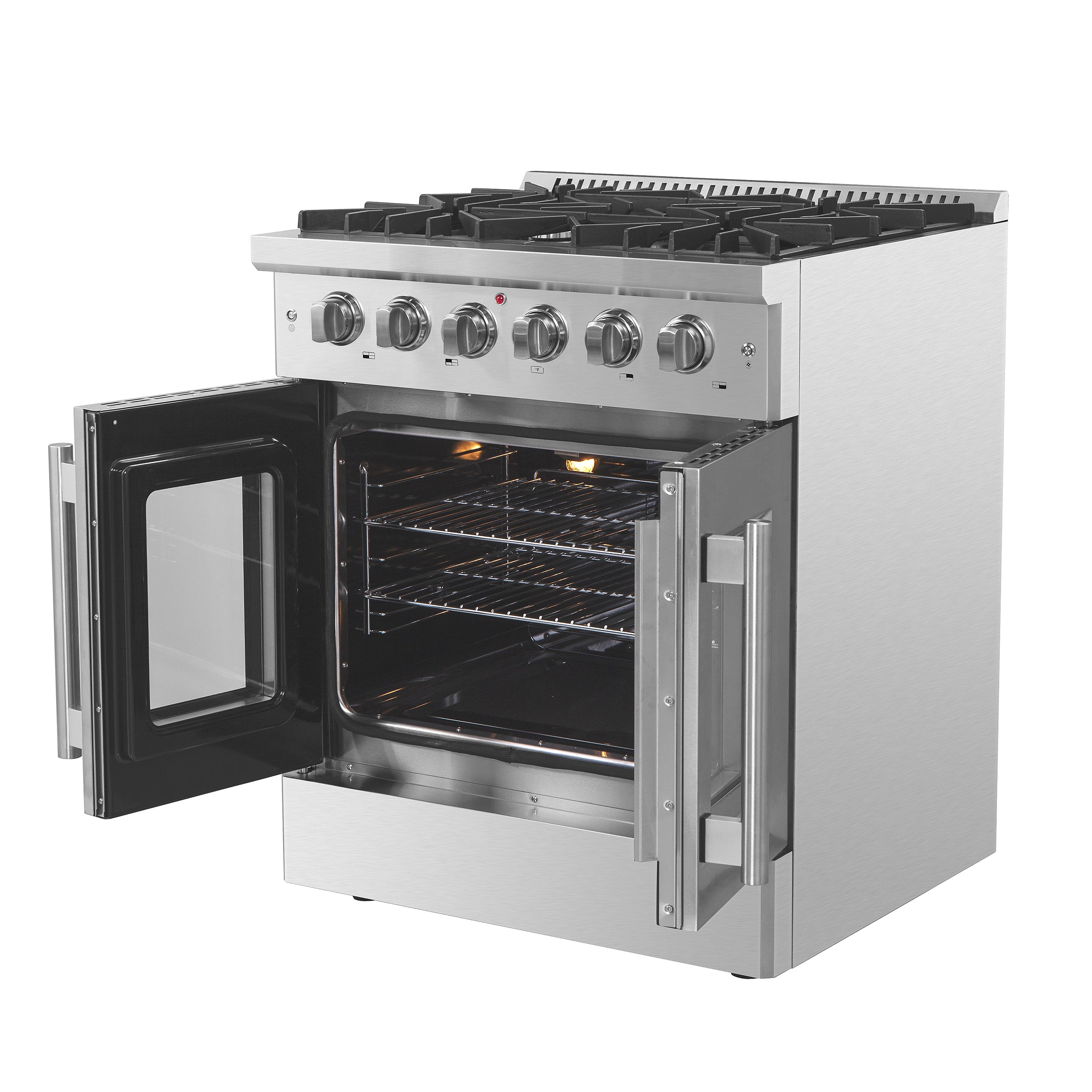 Forno Galiano 30 in. 4.32 cu. ft. 5-Burner Stainless Steel Gas Range | FFSGS6444-30