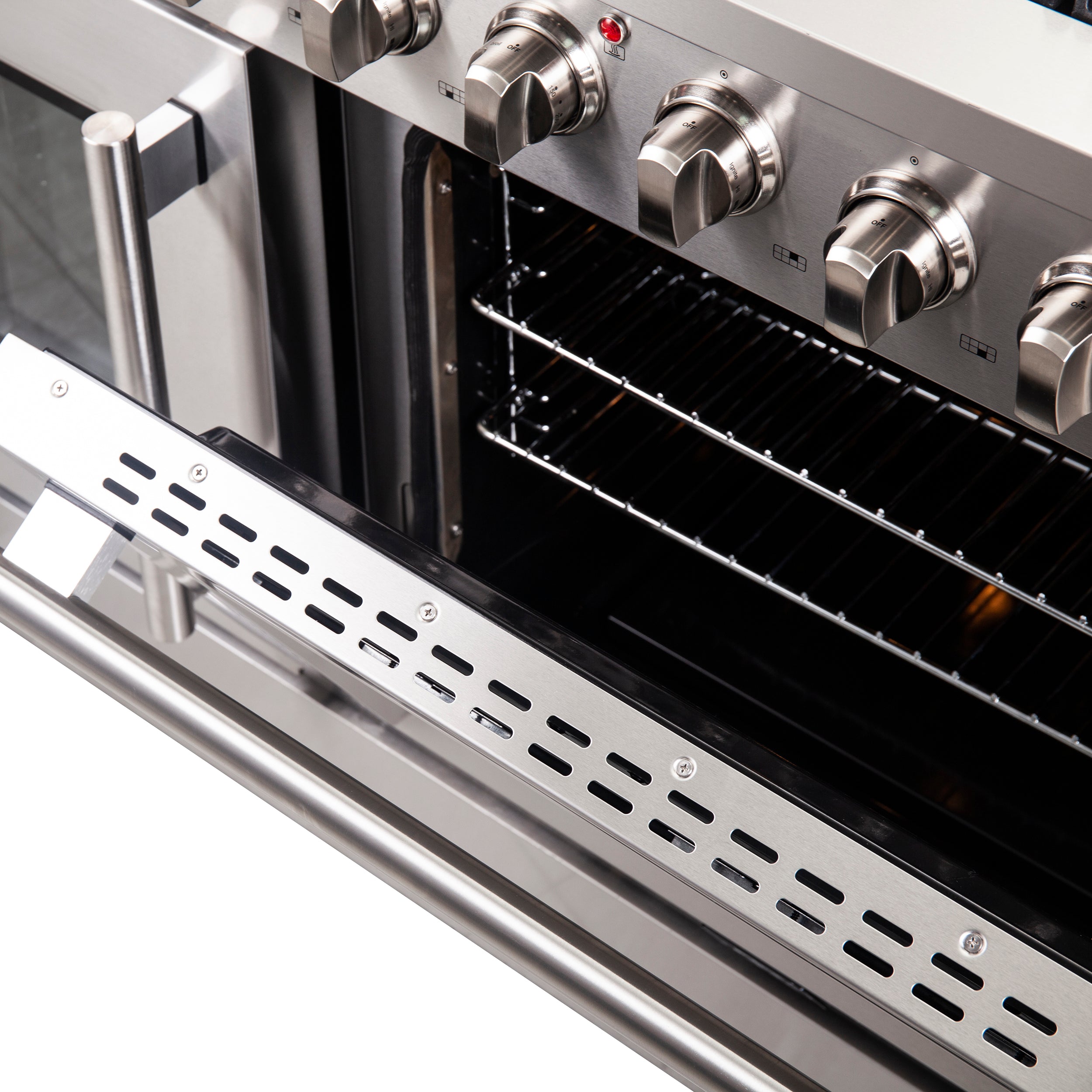 Forno Galiano 48 in. 6.58 cu. ft. 8-Burner Stainless Steel French Door Gas Range | FFSGS6444-48