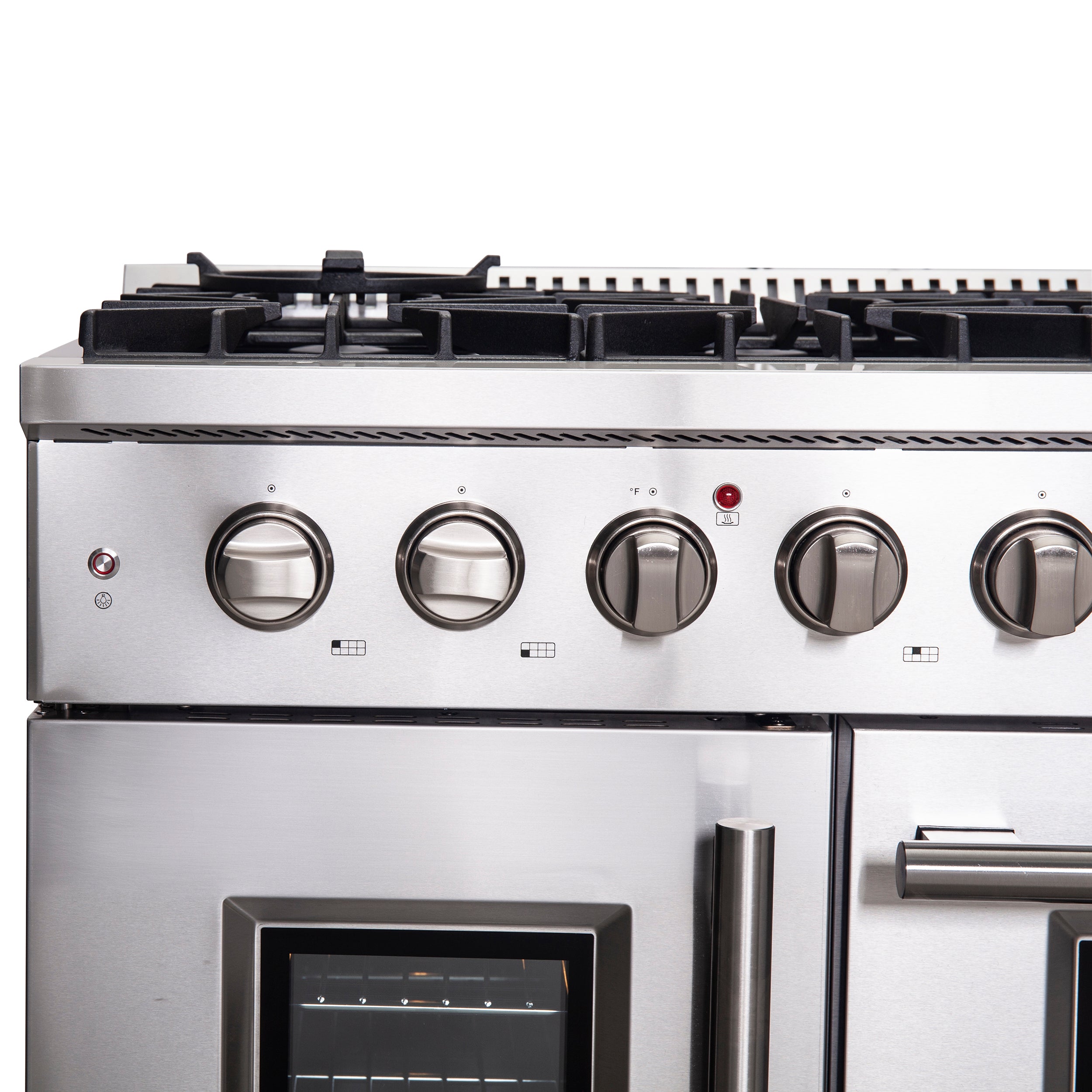 Forno Galiano 48 in. 6.58 cu. ft. 8-Burner Stainless Steel French Door Gas Range | FFSGS6444-48