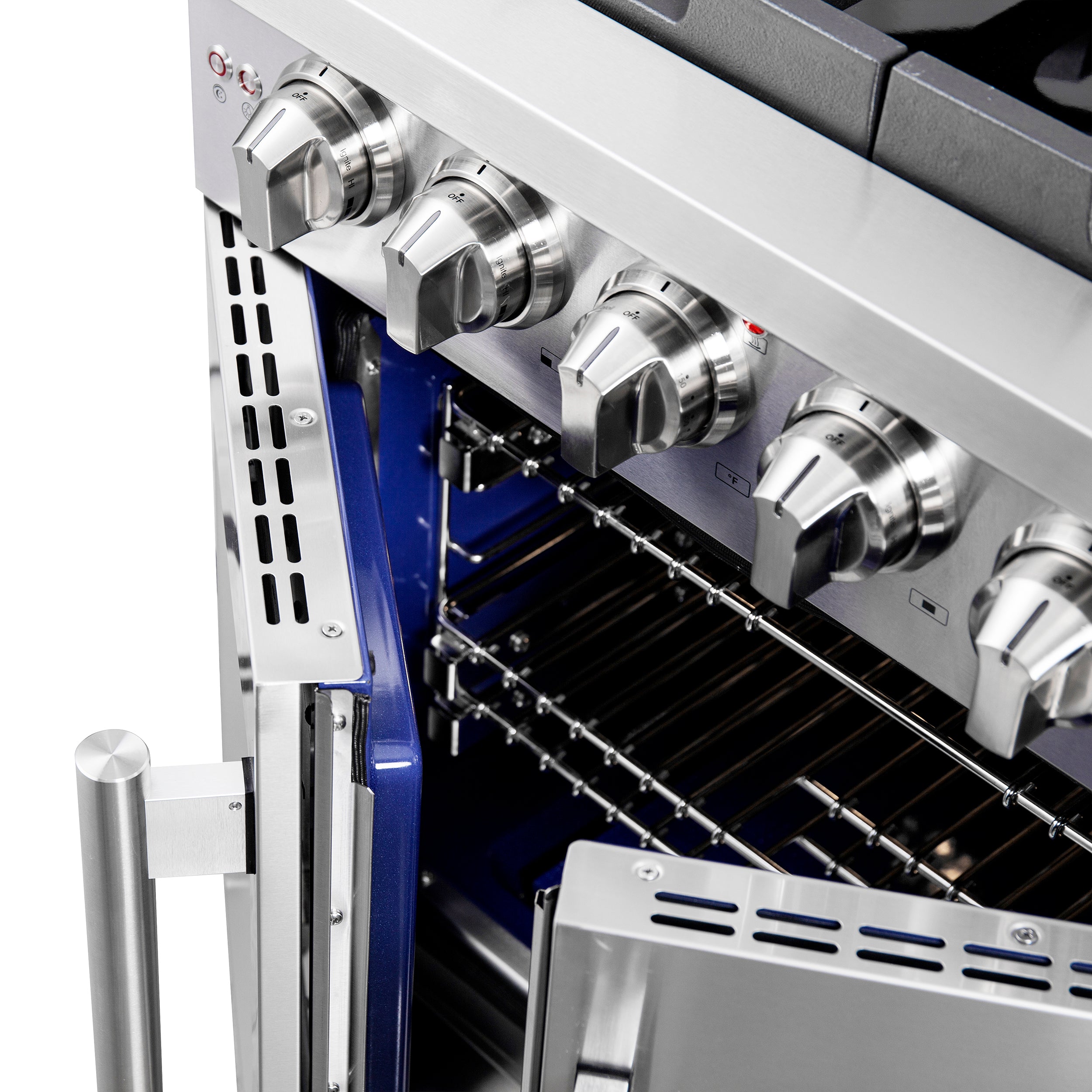 Forno Capriasca 30 in. 4.32 cu. ft. 5-Burner Stainless Steel French Door Gas Range with Brass Burners | FFSGS6460-30