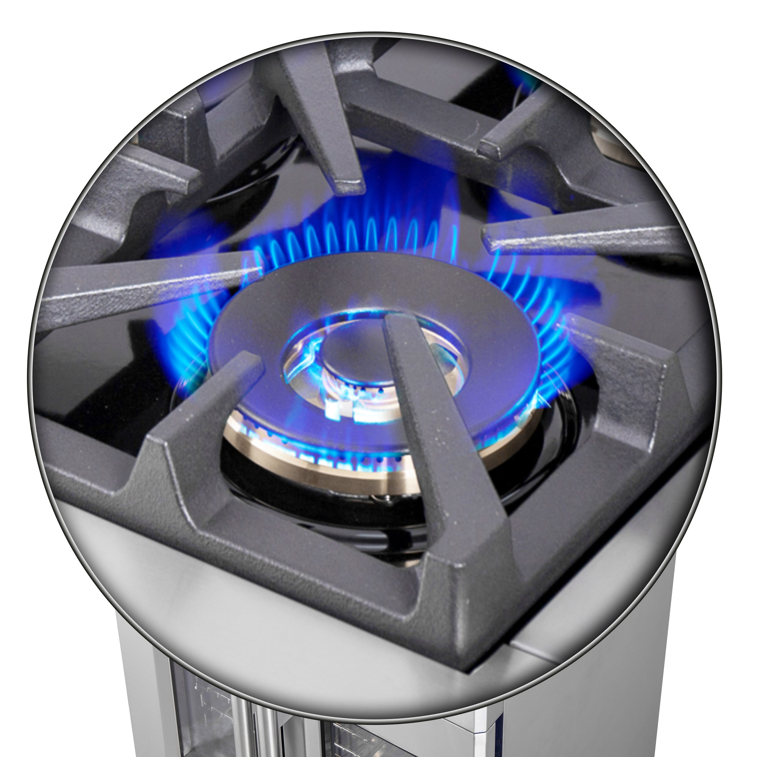 Forno Capriasca 30 in. 4.32 cu. ft. 5-Burner Stainless Steel French Door Gas Range with Brass Burners | FFSGS6460-30