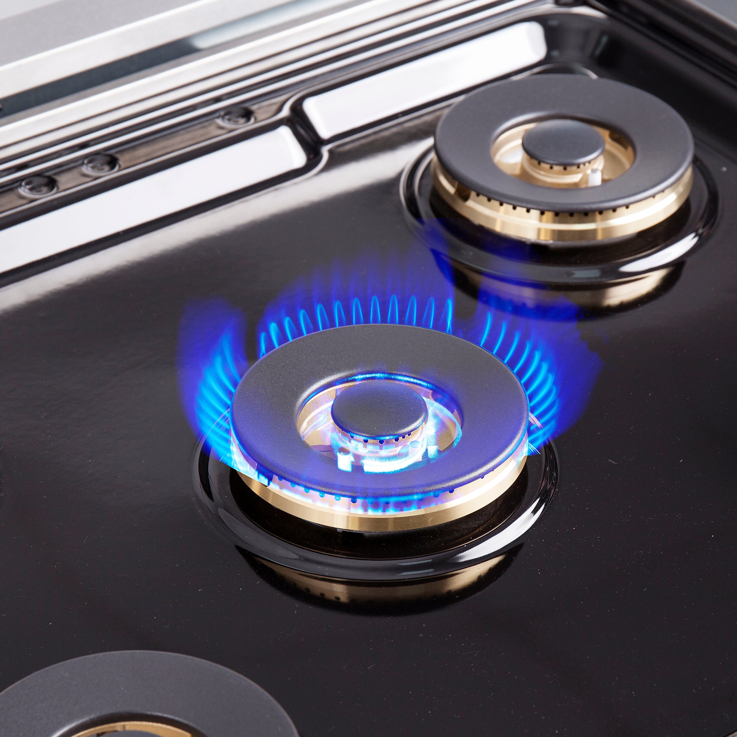 Forno Capriasca 30 in. 4.32 cu. ft. 5-Burner Stainless Steel French Door Gas Range with Brass Burners | FFSGS6460-30