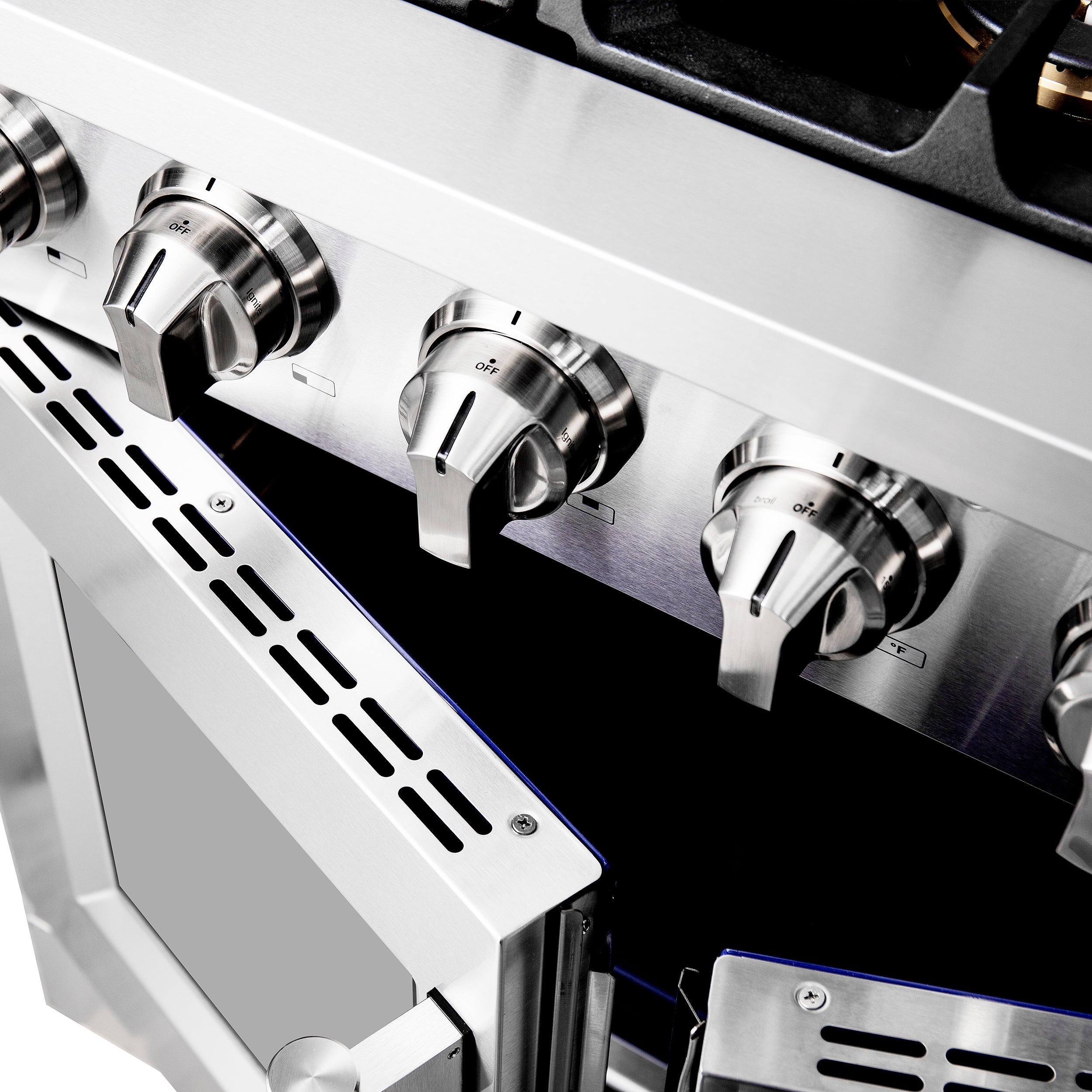 Forno Capriasca 36 in. 5.36 cu. ft. 6-Burner Stainless Steel French Door Gas Range with Brass Burners | FFSGS6460-36