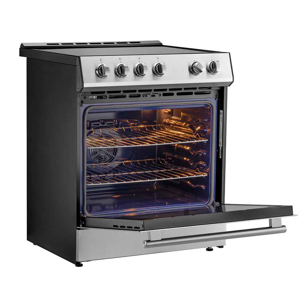 Forno Espresso Leonardo 30 in. 5 cu. ft. 4-Burner Stainless Steel Induction Range | FFSIN0982-30