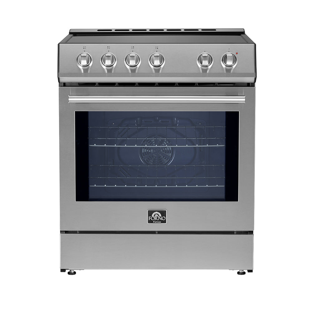 Forno Espresso Leonardo 30 in. 5 cu. ft. 4-Burner Stainless Steel Induction Range | FFSIN0982-30