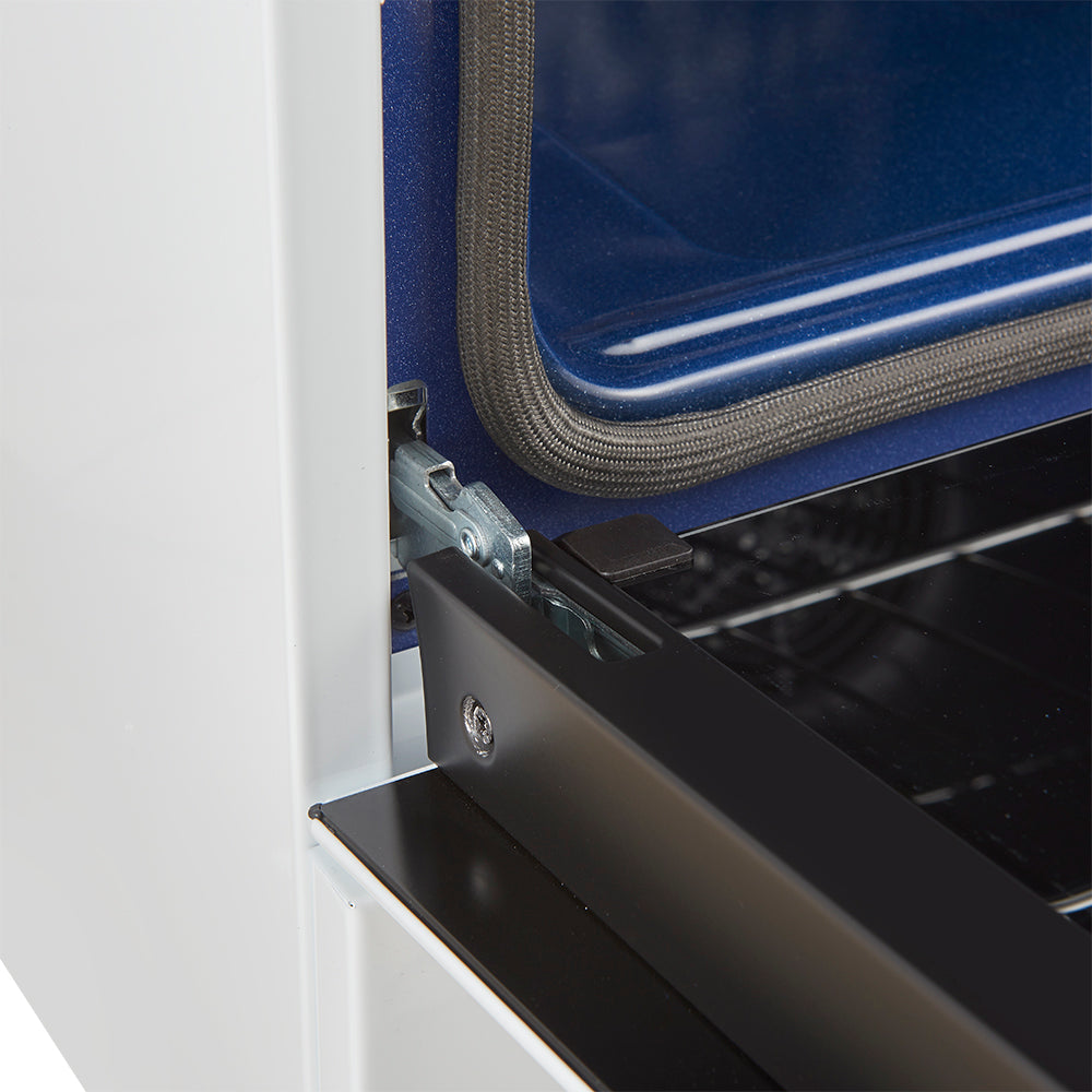 Forno Espresso Leonardo 30 in. 5 cu. ft. 4-Burner White Induction Range with Antique Brass Accents | FFSIN0982-30WHT