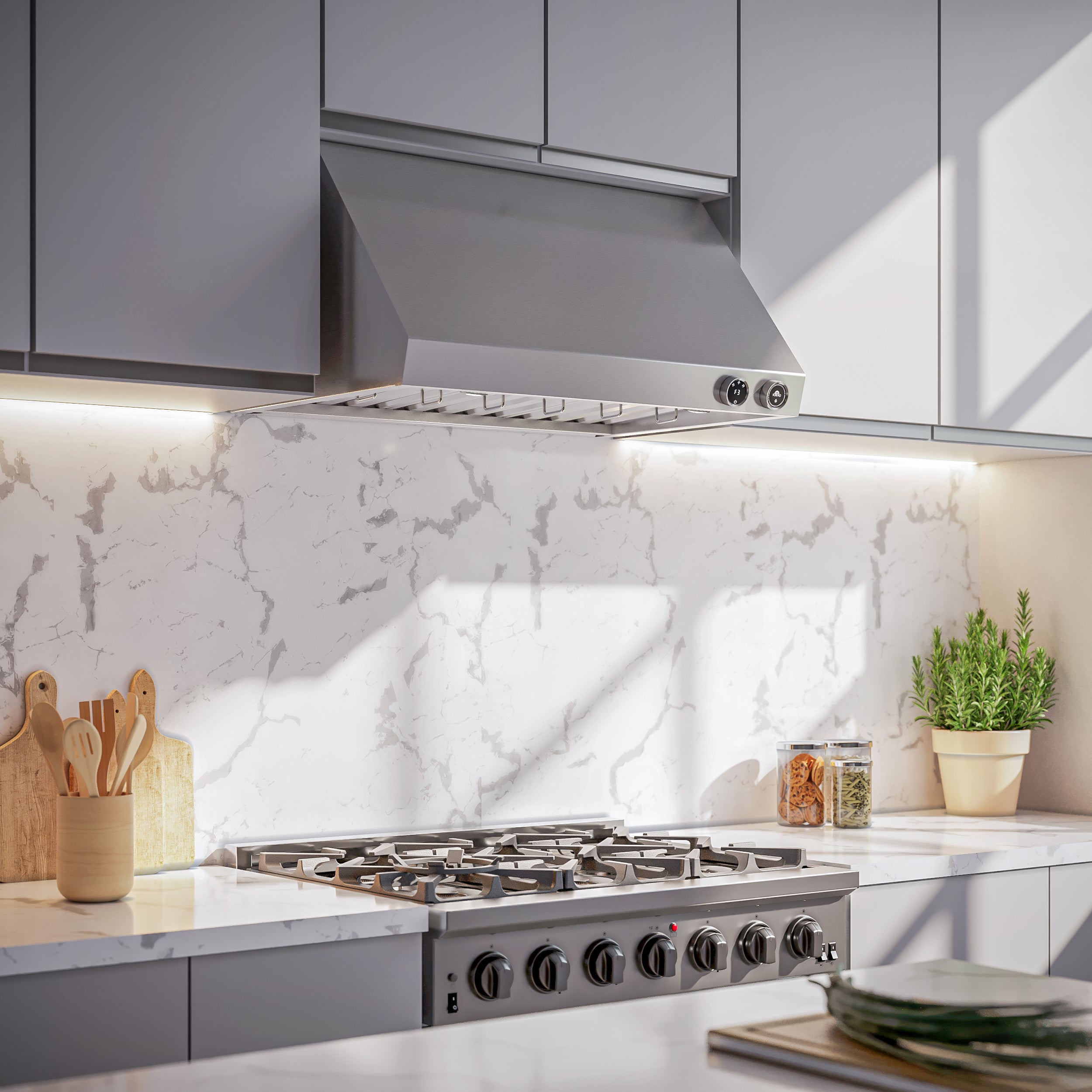 Forno Biagio 36 in. 600 CFM Stainless Steel Wall Mount Range Hood | FRHWM5009-36