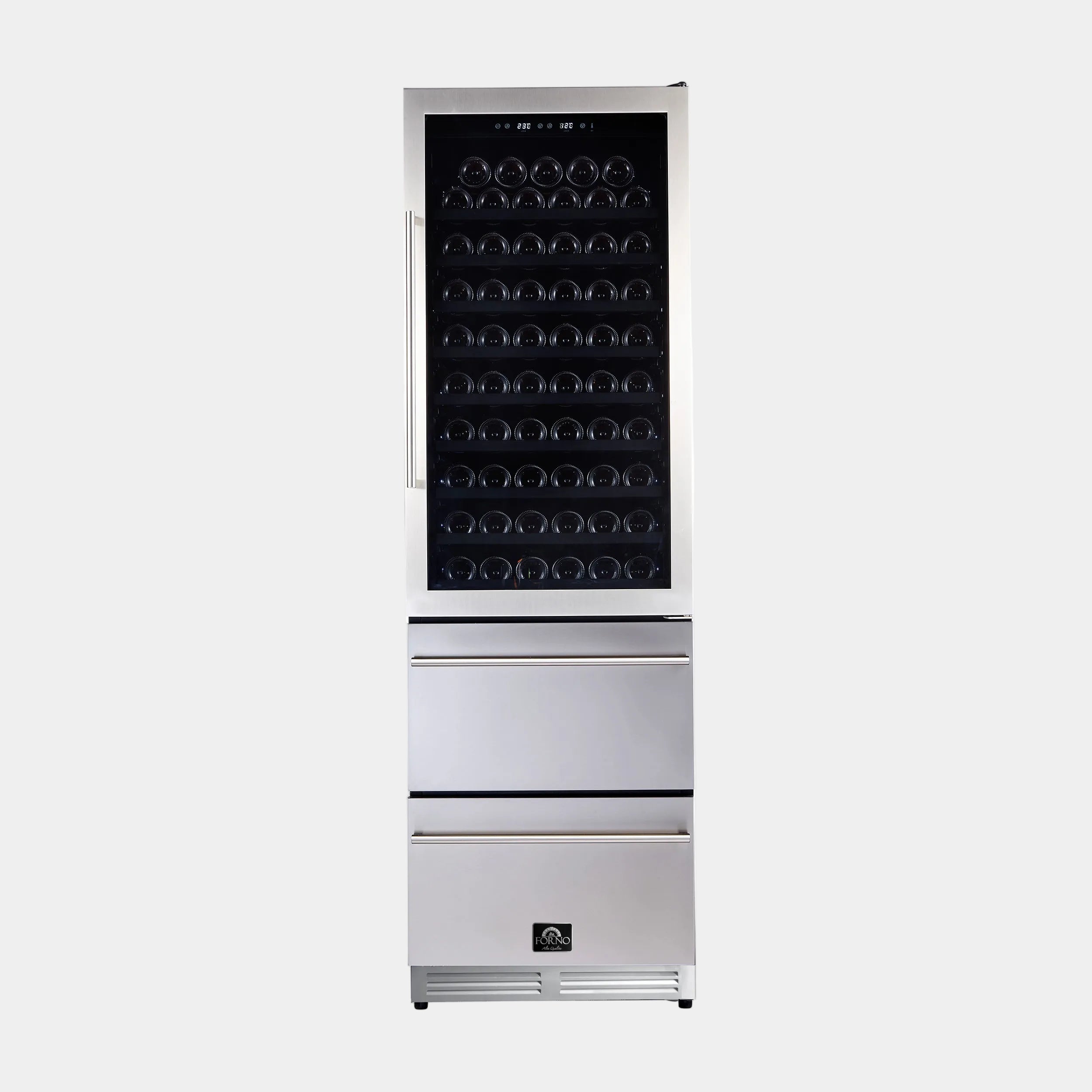 Forno Azienda 30 in. 108 Bottle Triple Zone Wine Cooler | FWCDR6628-24S