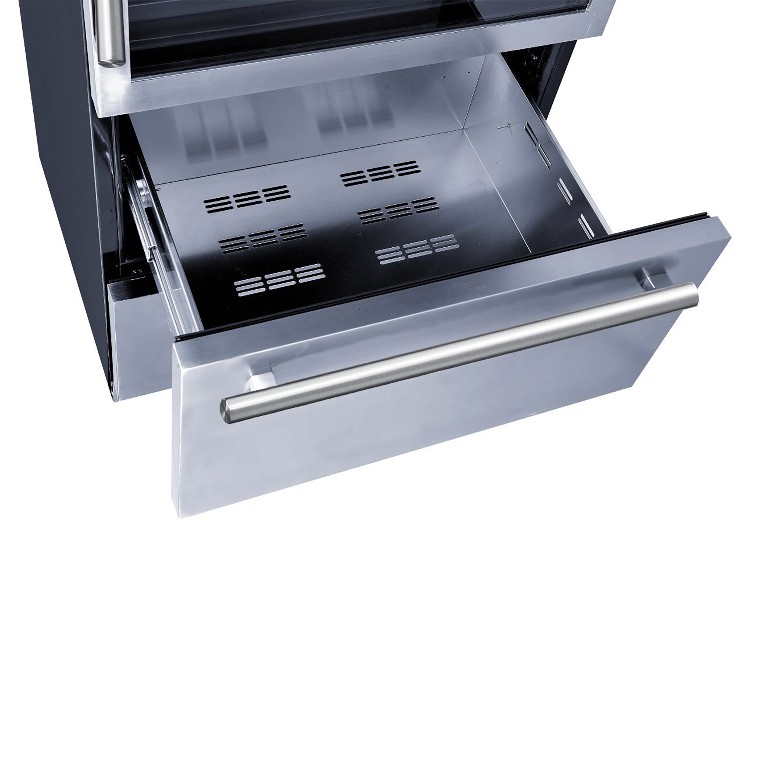 Forno Capraia 30-Inch Dual Temperature Zone Wine Cooler, Up to 144 Bottles, Two Refrigerated Drawers, Adjustable Temperature Zones