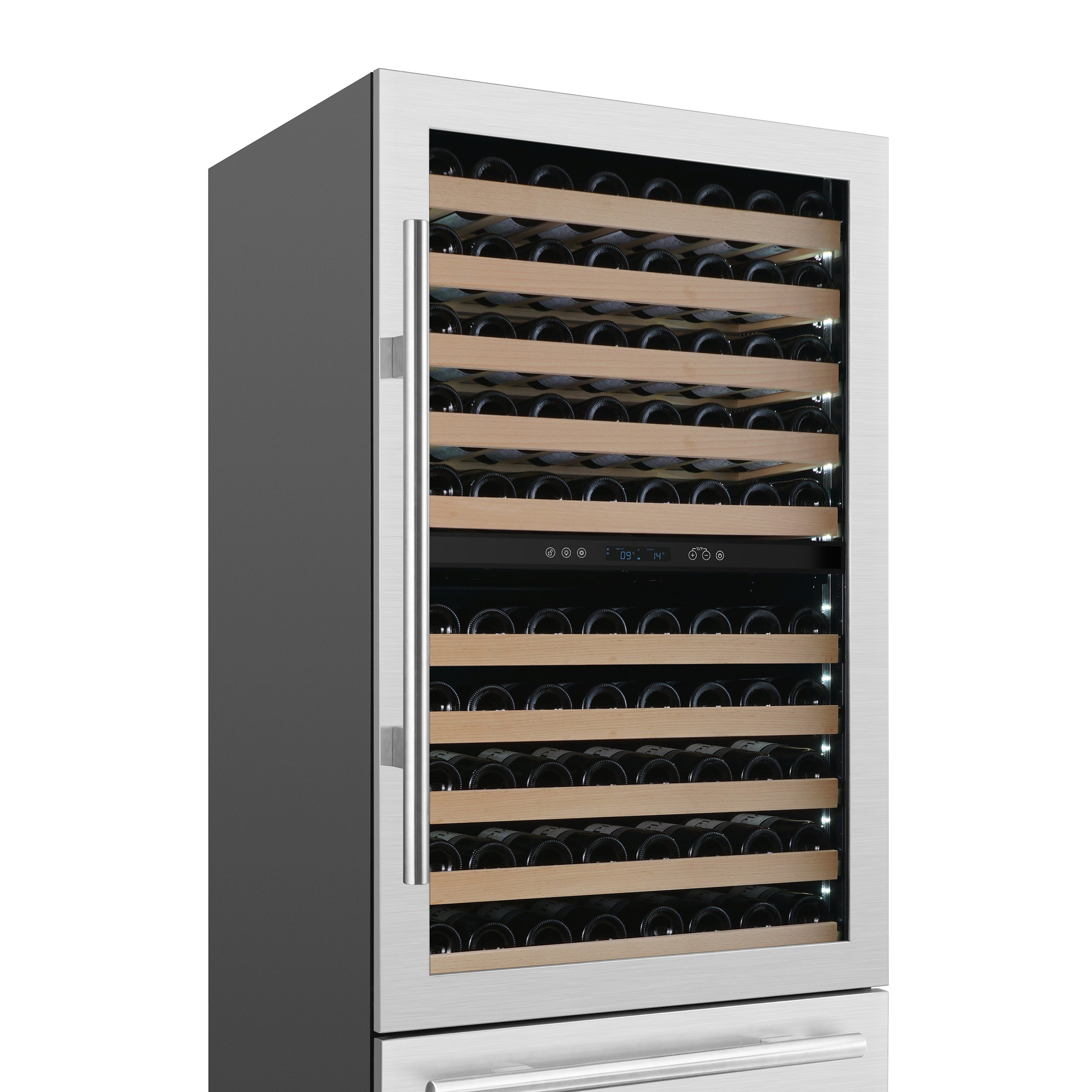 Forno Celano 30 in. 150 Bottle and 252 Can Triple Zone Wine Cooler | FWCDR6697-30S
