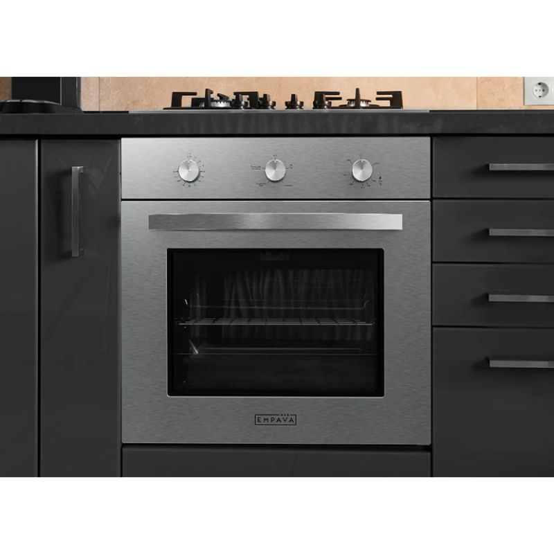 Empava 24 In. Stainless Steel Propane Gas Single Wall Oven 2.3 cu. Ft. | EMPV-24WO10L