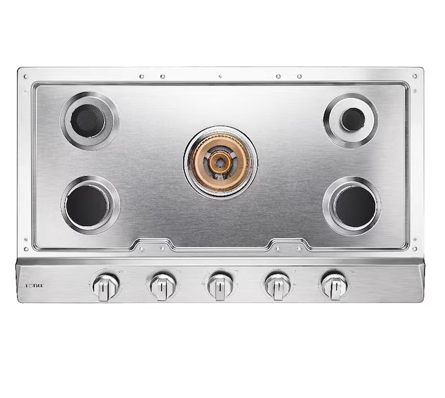 Fotile 36 in. 5-Burner Built-In Stainless Steel Gas Cooktop | GLS36502