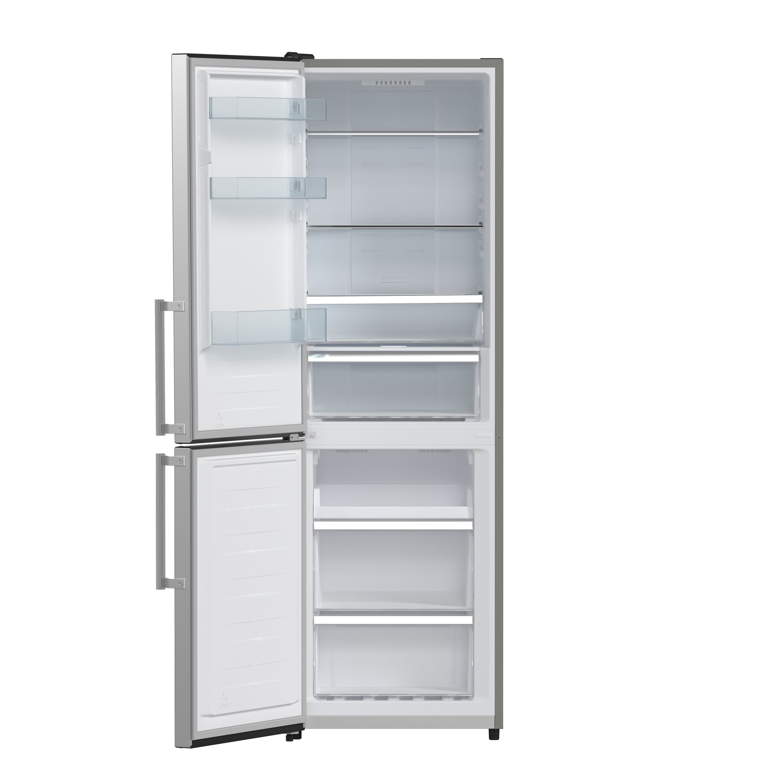 Forno Guardia 23.4 in. 10.8 cu.ft Stainless Steel Left Swing Bottom Freezer Refrigerator | FFFFD1778-24LS