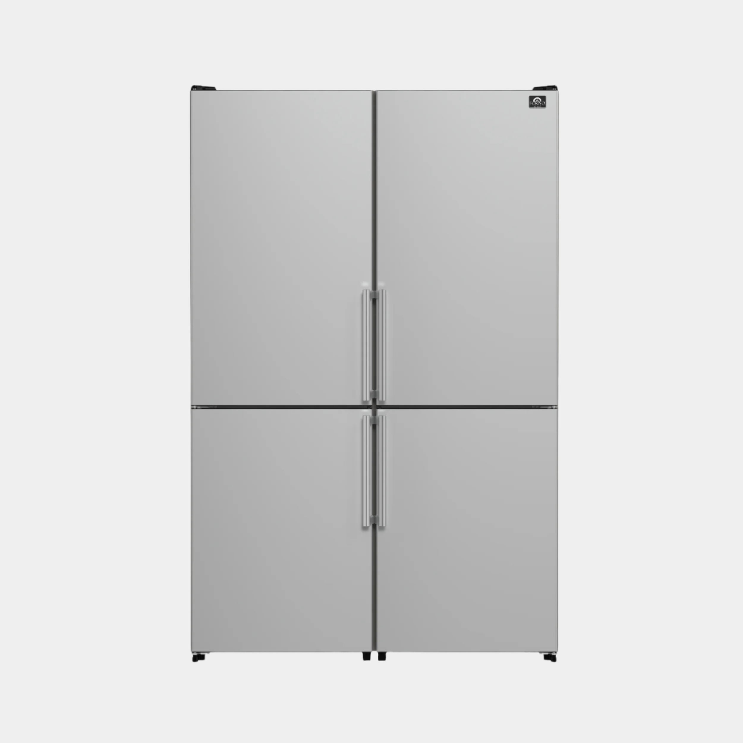 Forno Guardia 46.8 in. 21.6 cu.ft Stainless Steel Side-By-Side Refrigerator with Bottom Freezer | FFFFD1778-48