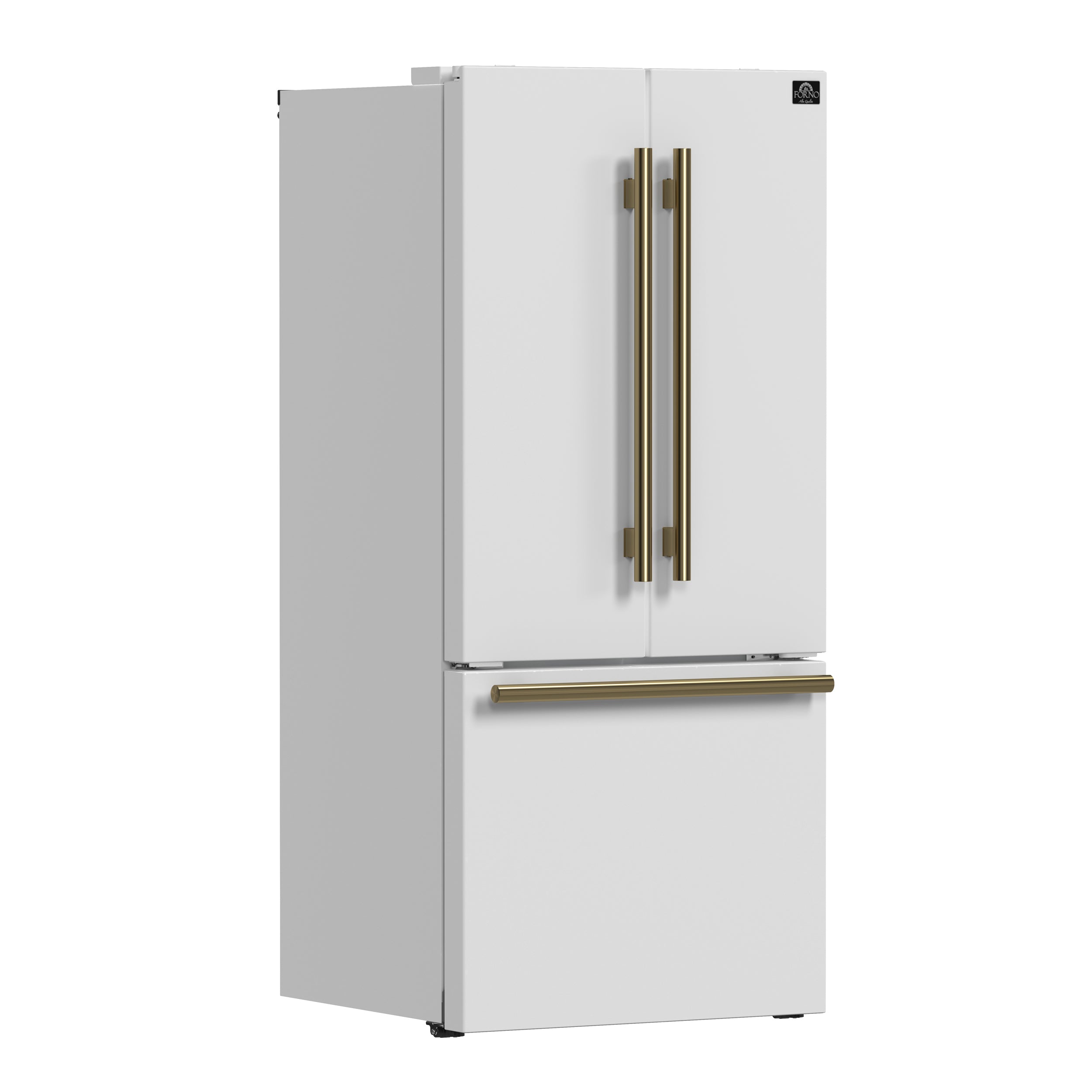 FORNO 2-Piece White Kitchen Bundle - 30" Electric Range and 31" Bottom Freezer Refrigerator