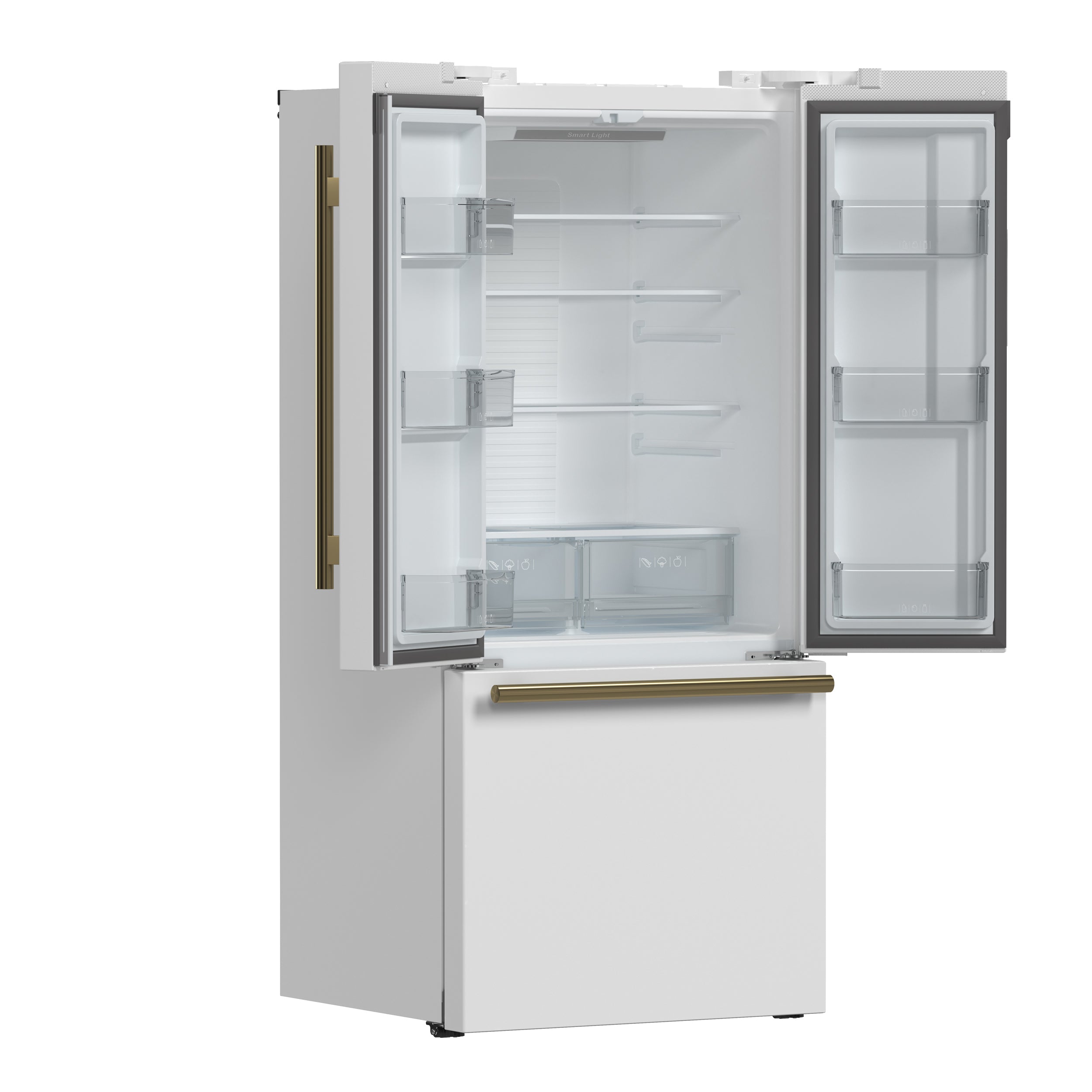 FORNO 2-Piece White Kitchen Bundle - 30" Electric Range and 31" Bottom Freezer Refrigerator