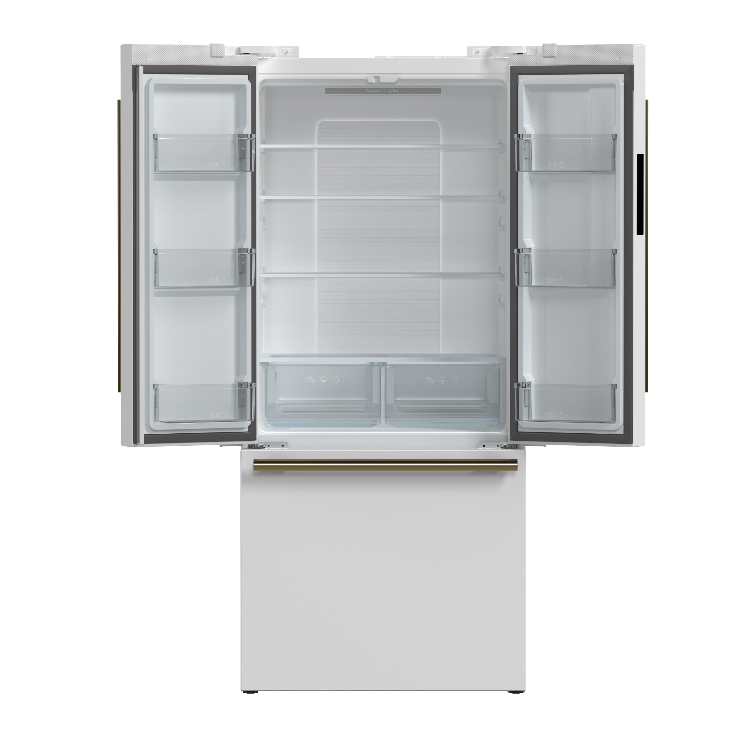 FORNO 2-Piece White Kitchen Bundle - 30" Electric Range and 31" Bottom Freezer Refrigerator