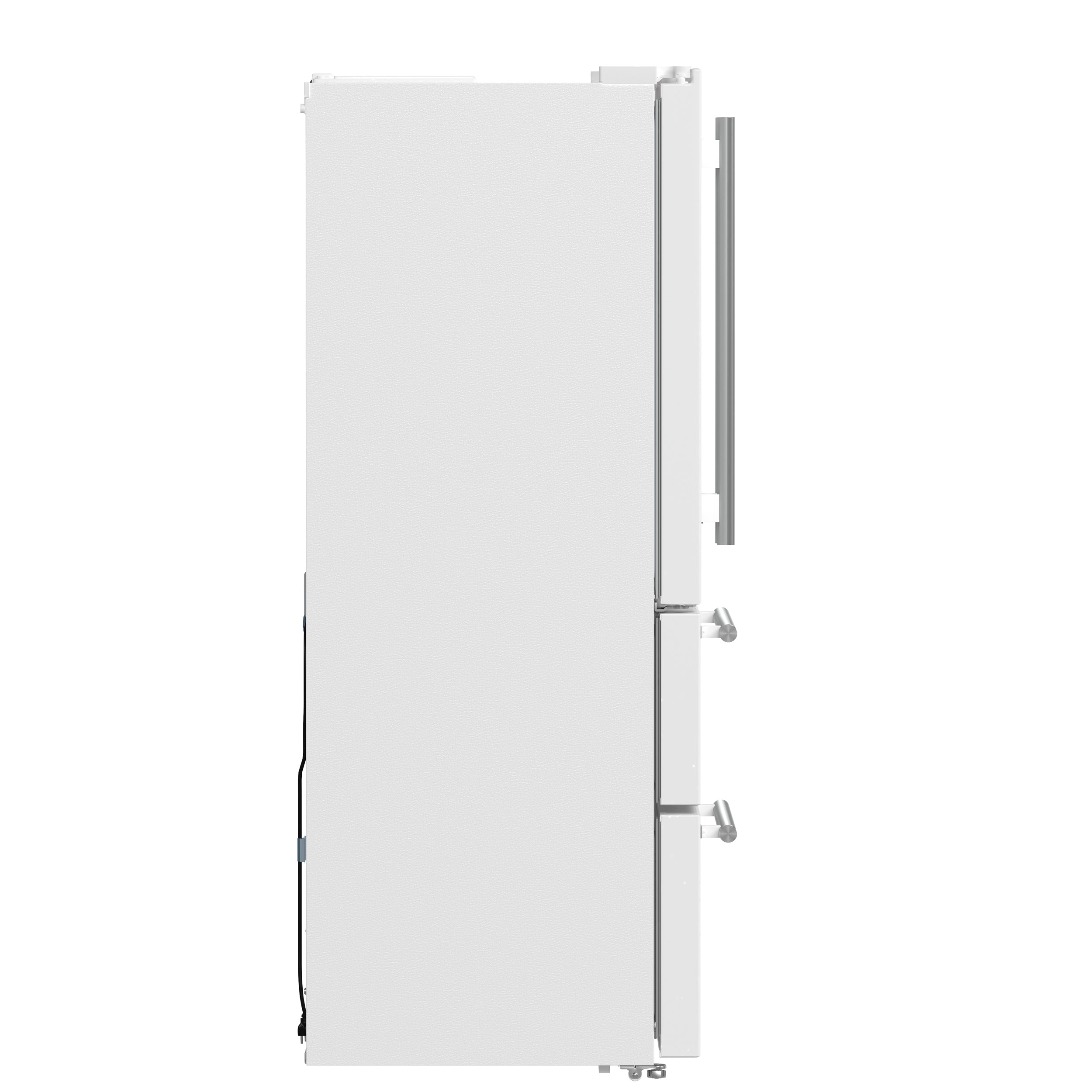 FORNO 2-Piece White Kitchen Bundle - 30" Electric Range and 36" Bottom Freezer Refrigerator
