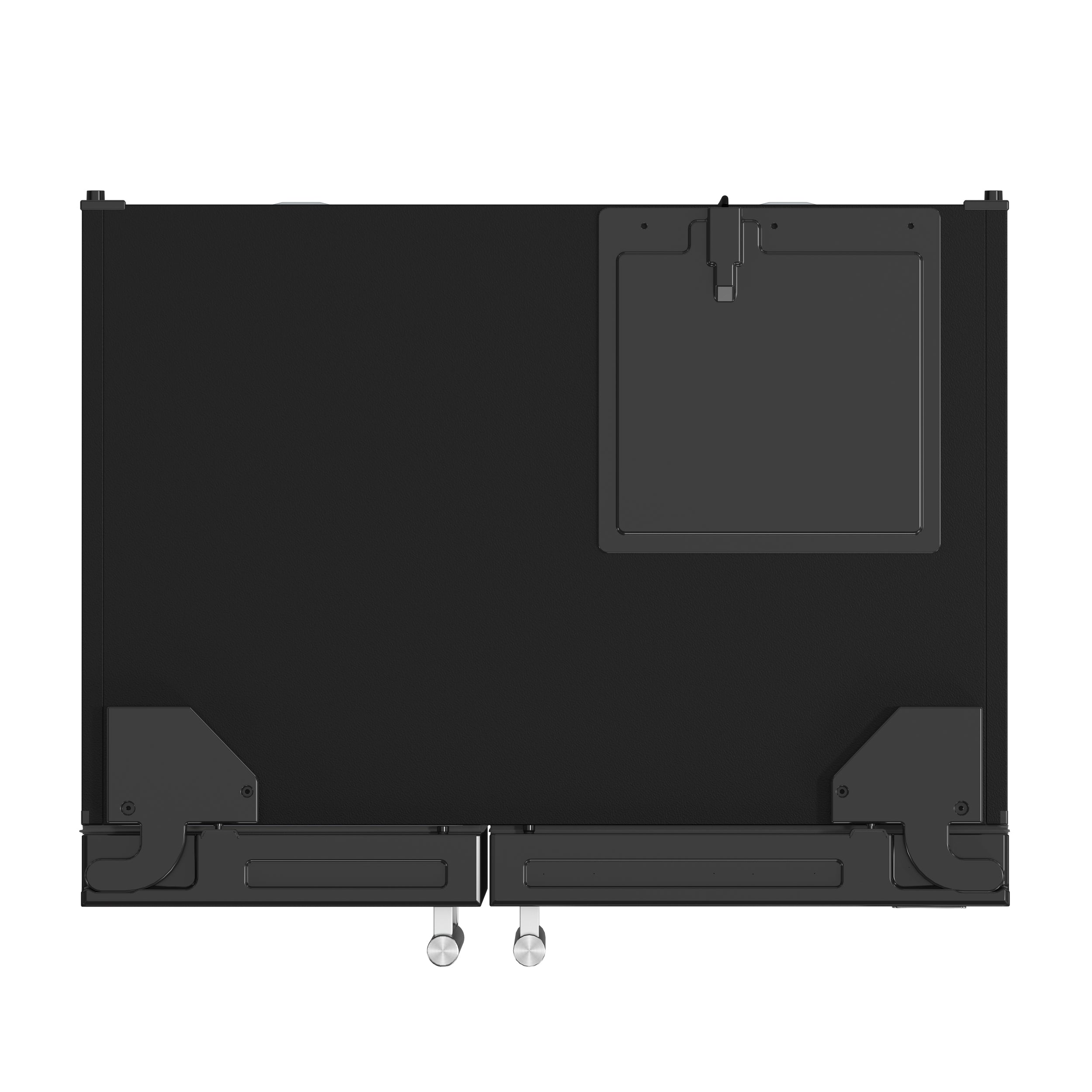 Forno Salerno 36 in. 20 cu. ft. Side-by-Side Black Refrigerator with Water, Ice Dispenser and Antique Brass Accents | FFRBI1844-36BLK