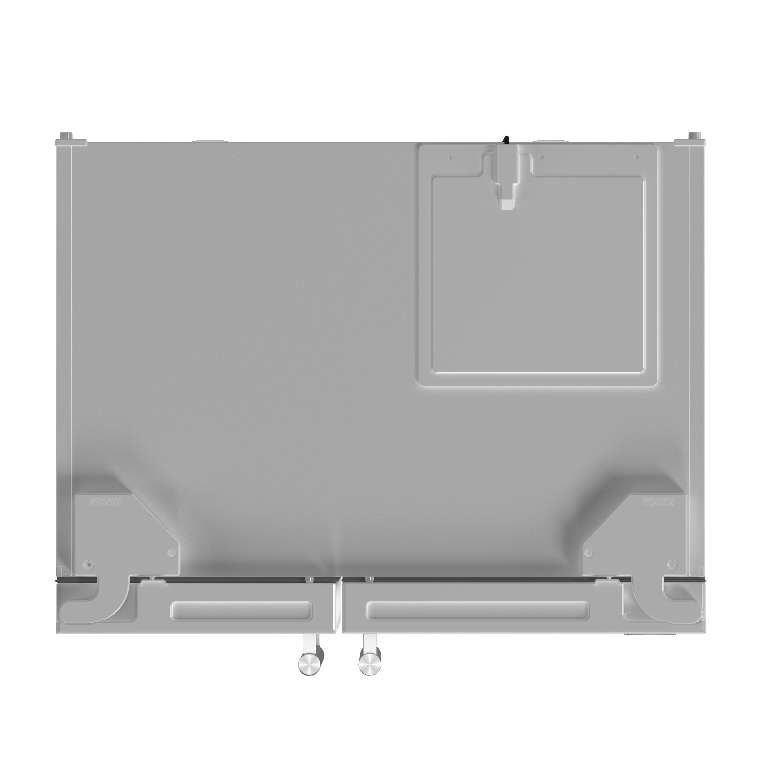 Forno Salerno 36 in. 20 cu. ft. Side-by-Side White Refrigerator with Water, Ice Dispenser and Antique Brass Accents | FFRBI1844-36WHT