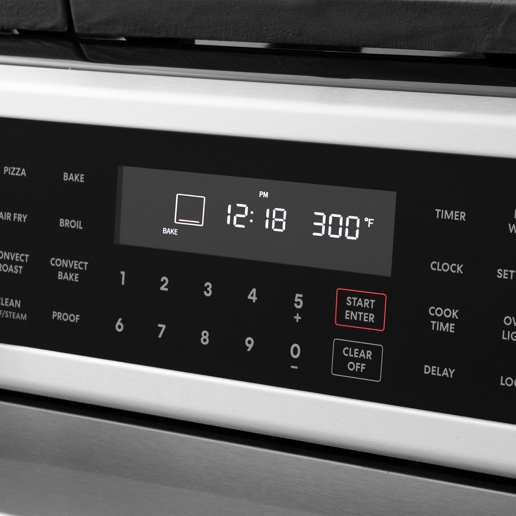Cosmo Lumin 30 in. 6.1 cu. ft. Stainless Steel Gas Range with Self-Clean, Air Fry and Storage Drawer | COS-GRC305KTD