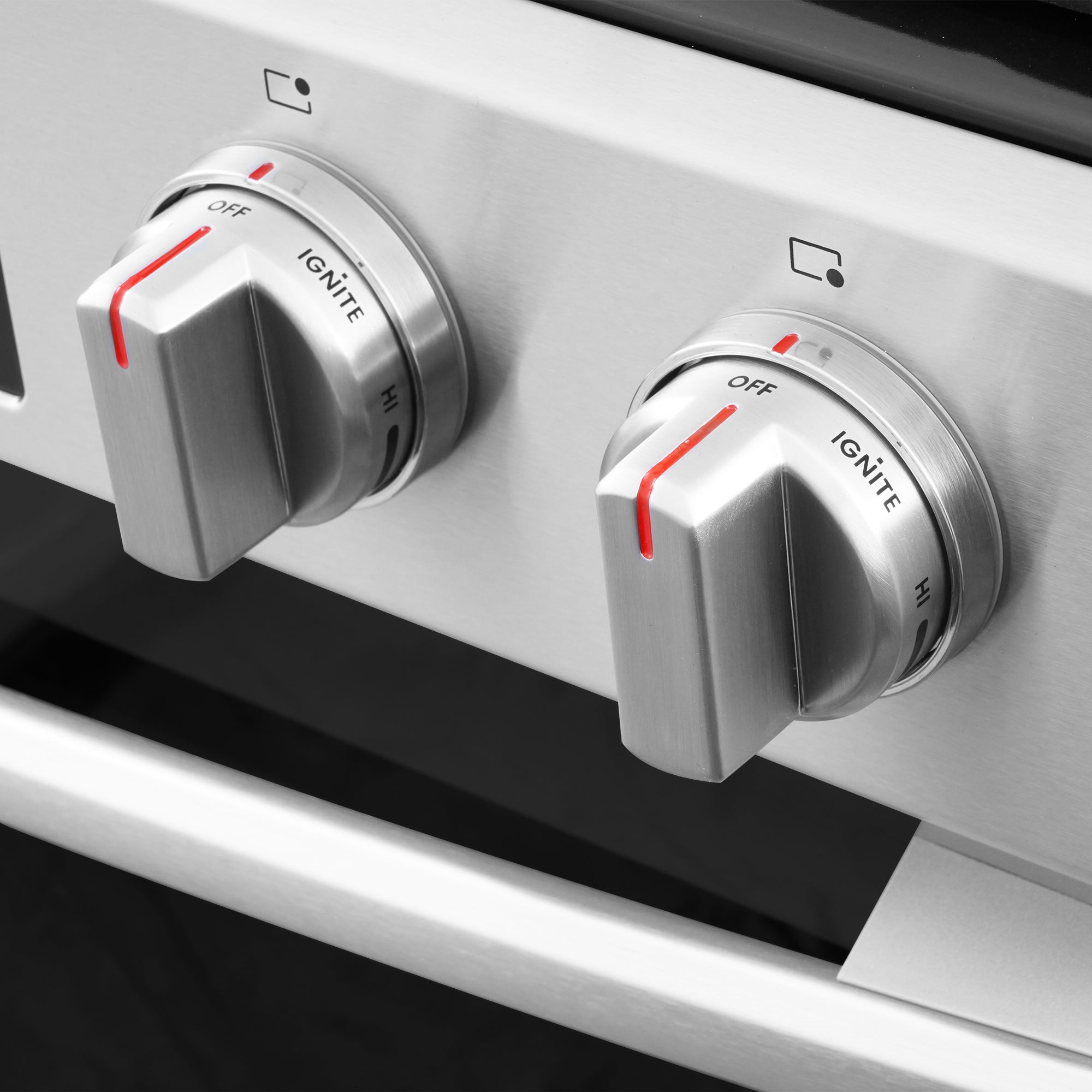 Cosmo Lumin 30 in. 6.1 cu. ft. Stainless Steel Gas Range with Self-Clean, Air Fry and Storage Drawer | COS-GRC305KTD