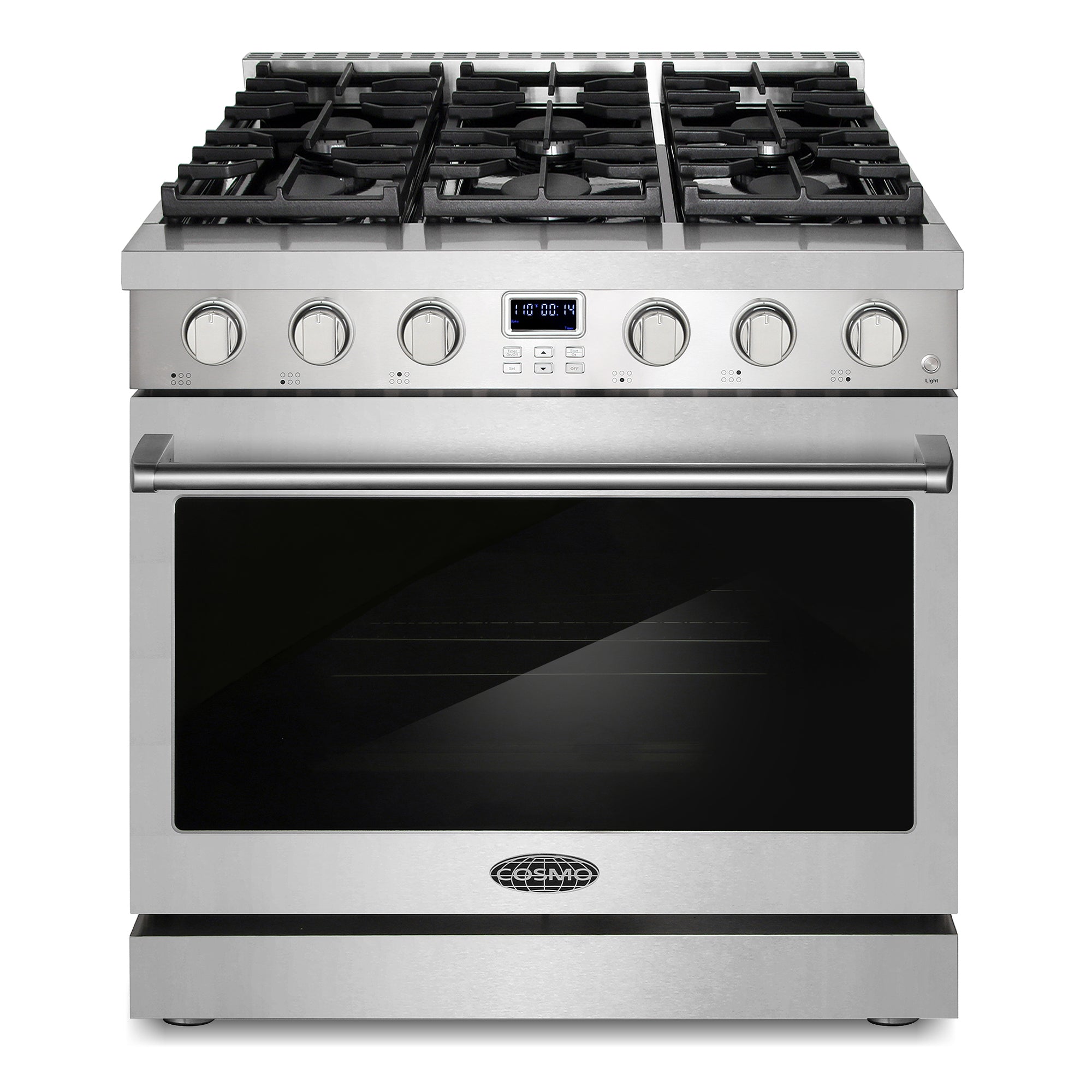 Cosmo Lumin 36 in. 6.0 cu. ft. 6-Burner Stainless Steel Gas Range | COS-GRC366KB