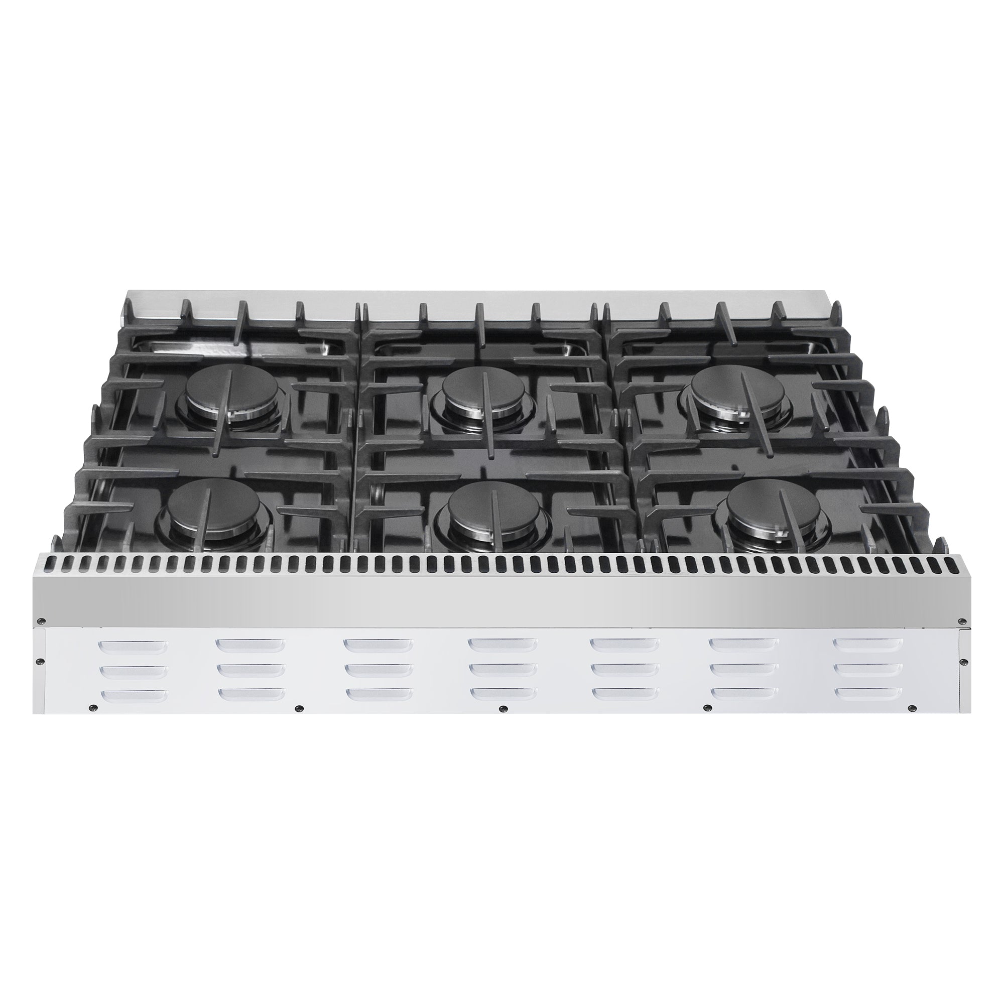 Cosmo 36 in. Slide-In Counter Stainless Steel Gas Rangetop with 6 Burners | COS-GRT366