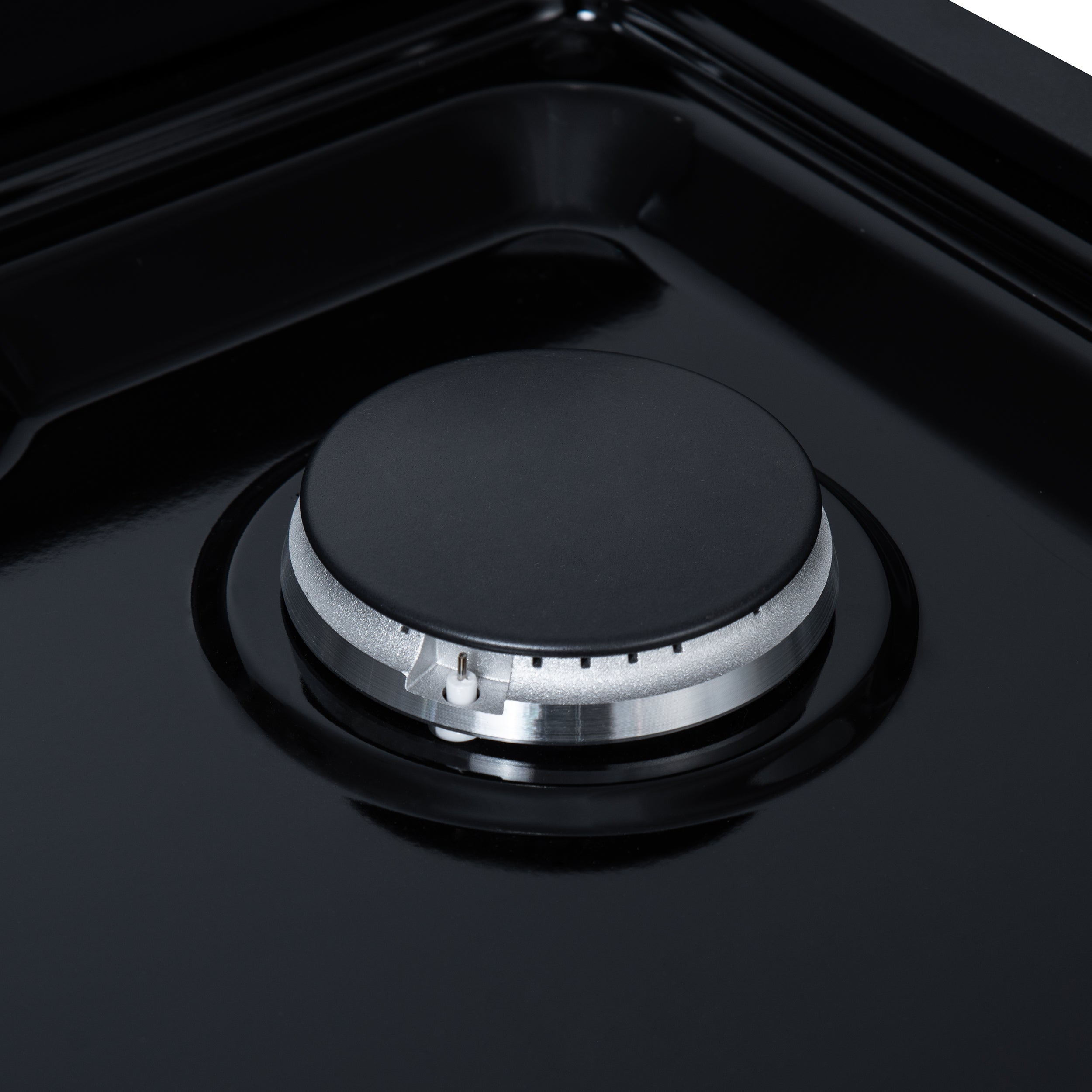 Forno Valente 36 in. Black Gas Rangetop with 6 Sealed Burners and Cast Iron Grates | FCTGS5799-36CPBLK