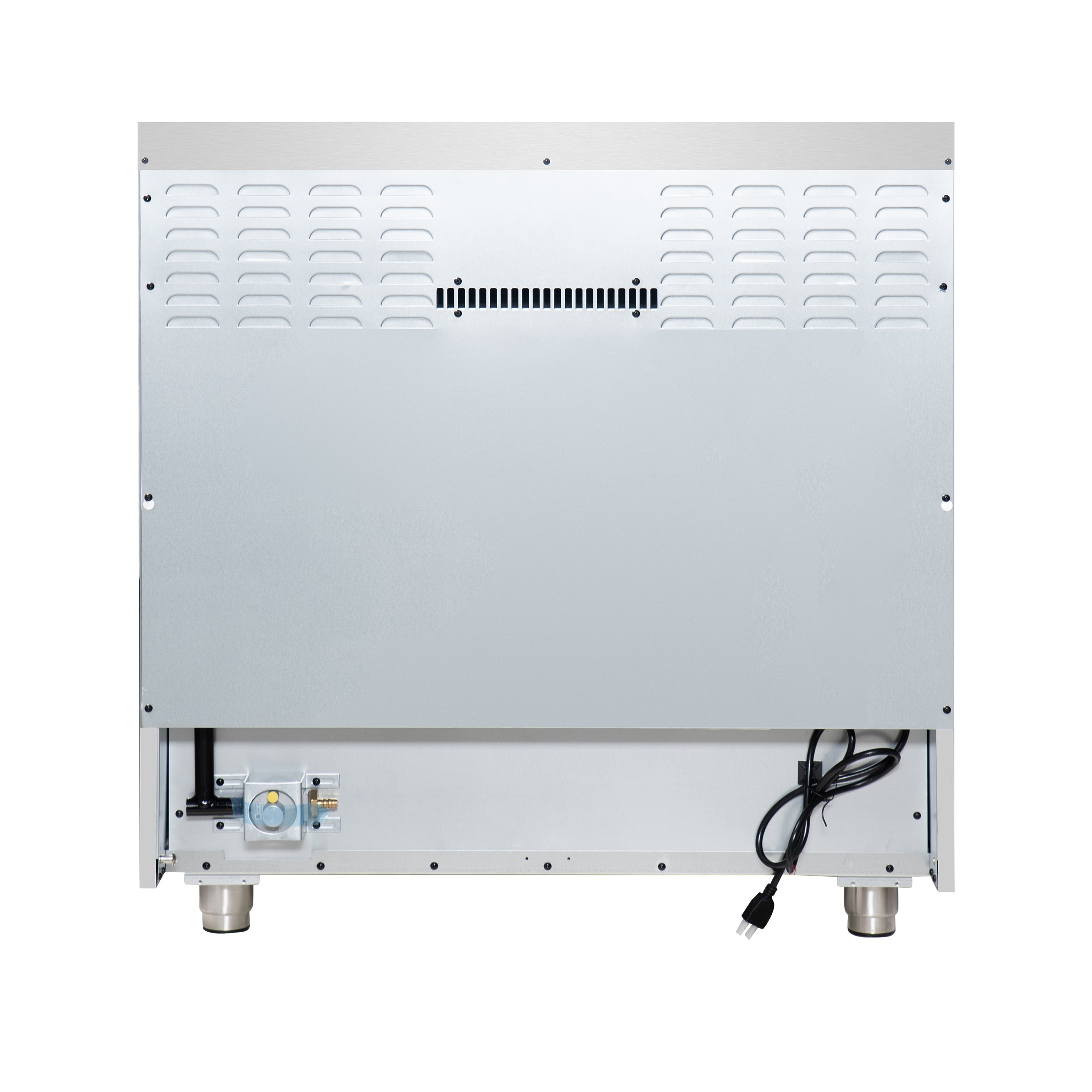 Forno Massimo 36 in. 5.36 cu. ft. 6-Burner Black Gas Range with Antique Brass Accents | FFSGS6239-36BLK