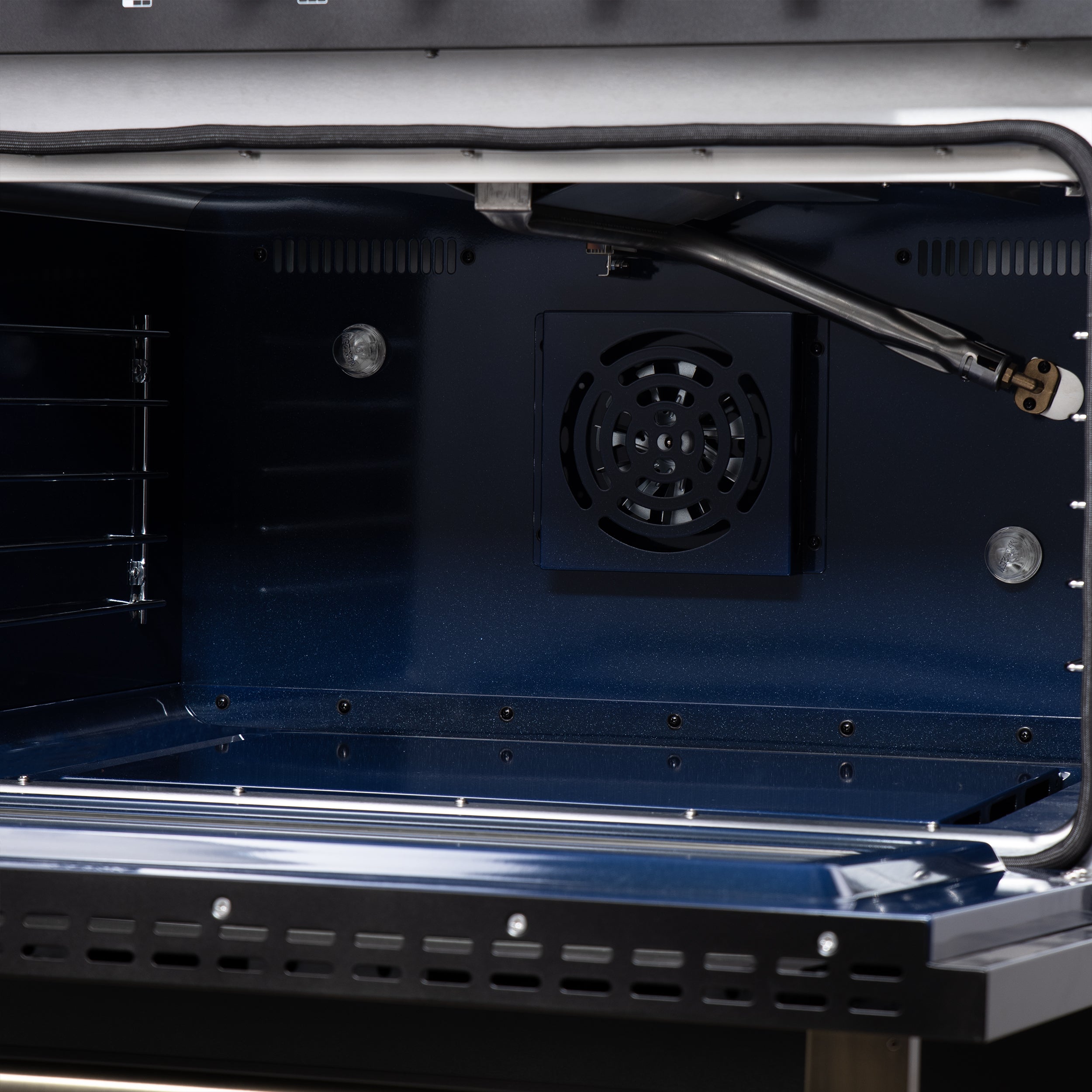 Forno Massimo 36 in. 5.36 cu. ft. 6-Burner Black Gas Range with Antique Brass Accents | FFSGS6239-36BLK