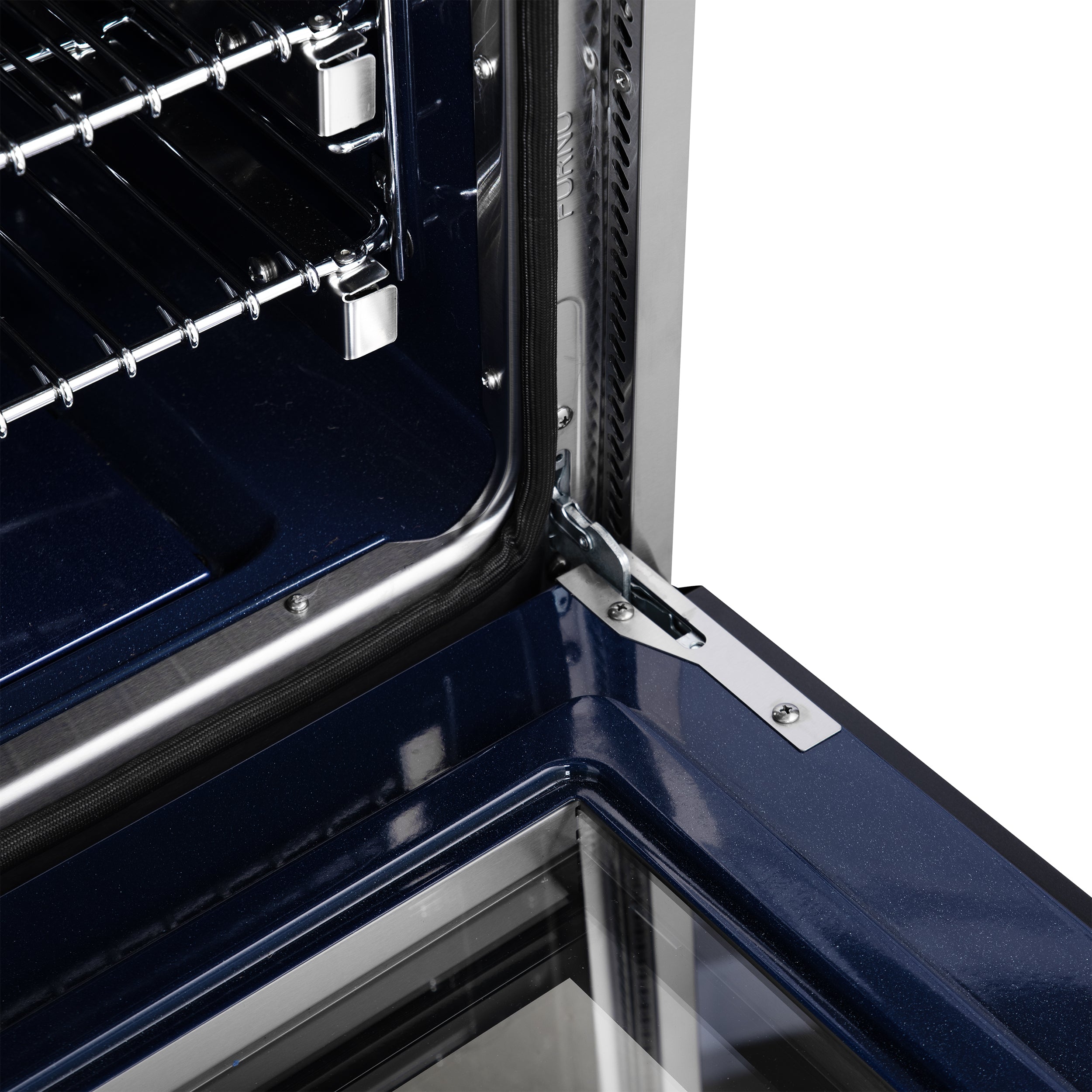 Forno Massimo 36 in. 5.36 cu. ft. 6-Burner Black Gas Range with Antique Brass Accents | FFSGS6239-36BLK