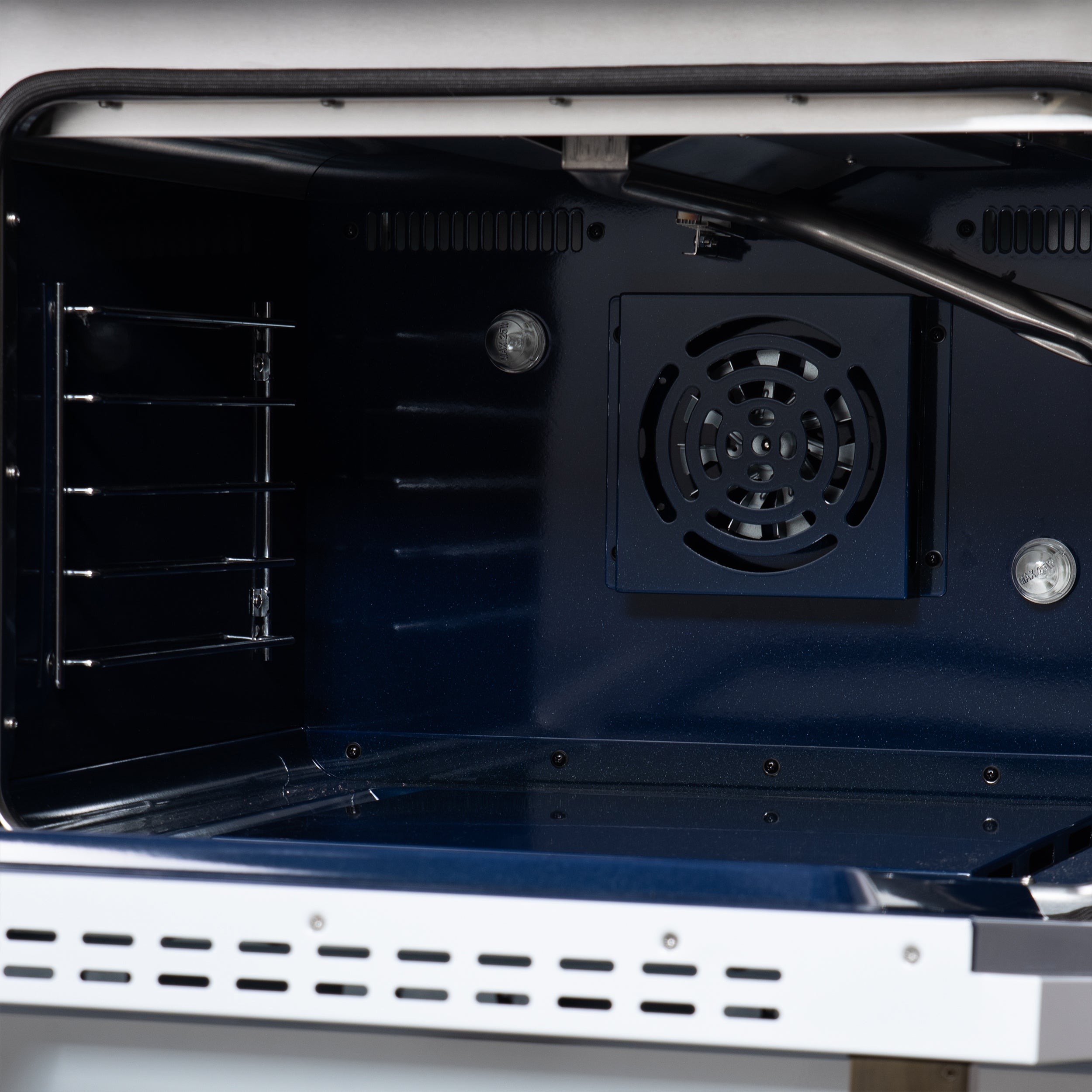 Forno Massimo 48 in. 6.58 cu. ft. 8-Burner White Gas Range with Antique Brass Accents | FFSGS6239-48WHT