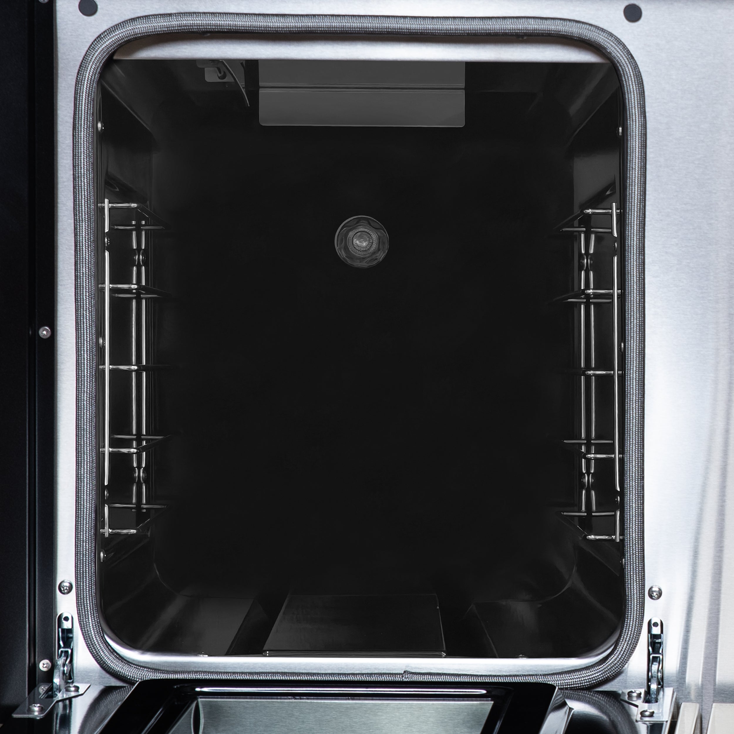 Forno Valente 48 in. 6.7 Cu.ft. Black Gas Range with 8 Sealed Burners and Air Fry | FFSGS6299-48CPBLK