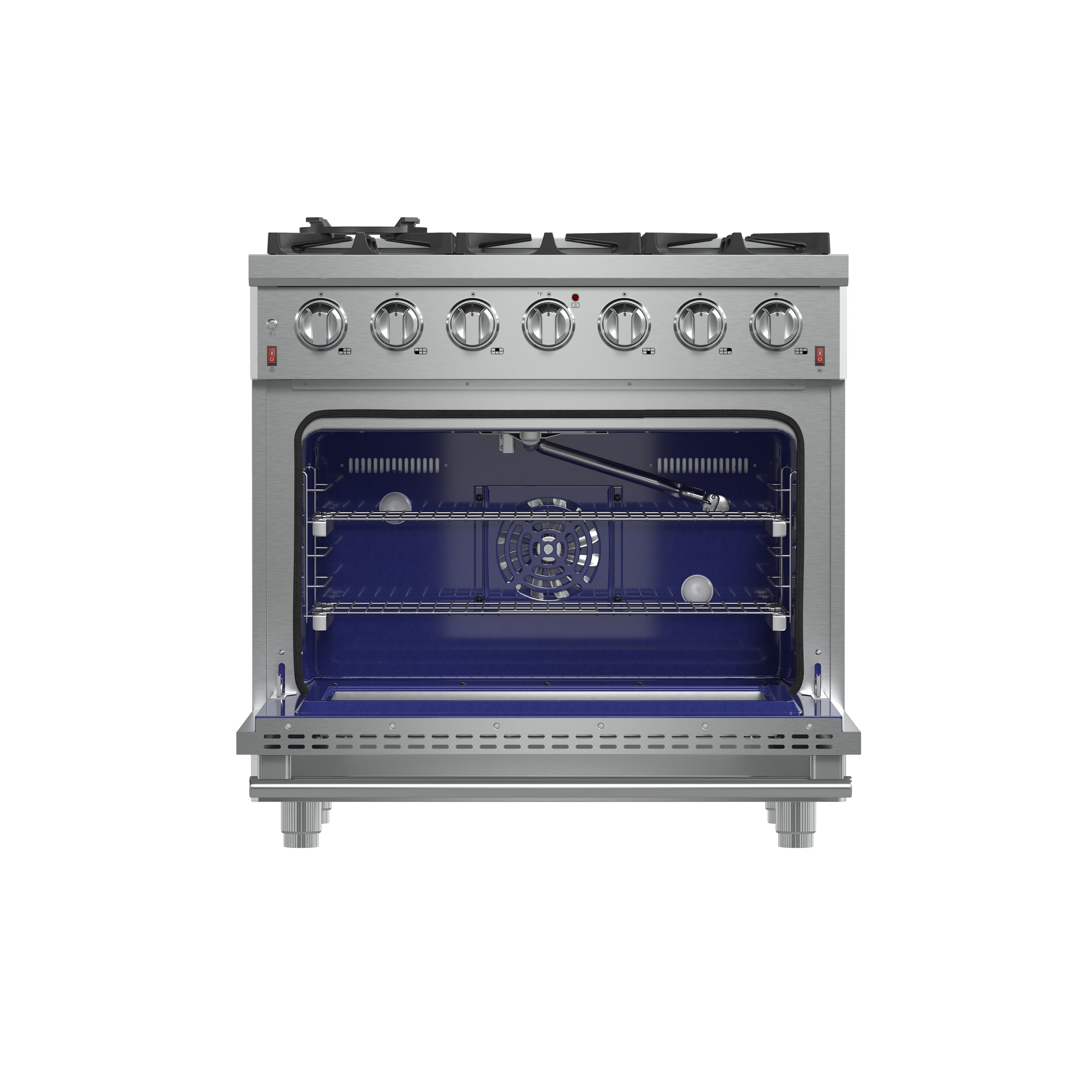 Forno Massimo 36 in. 5.36 cu. ft. 6-Burner Stainless Steel Gas Range | FFSGS6239-36