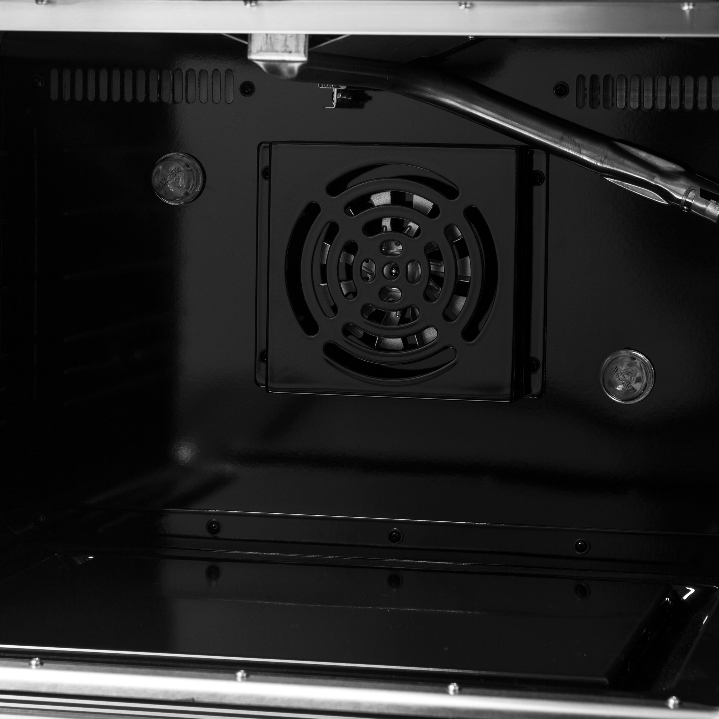 Forno Galiano 48 in. 6.58 cu. ft. 8-Burner Black Gas Range with Antique Brass Accents| FFSGS6244-48BLK