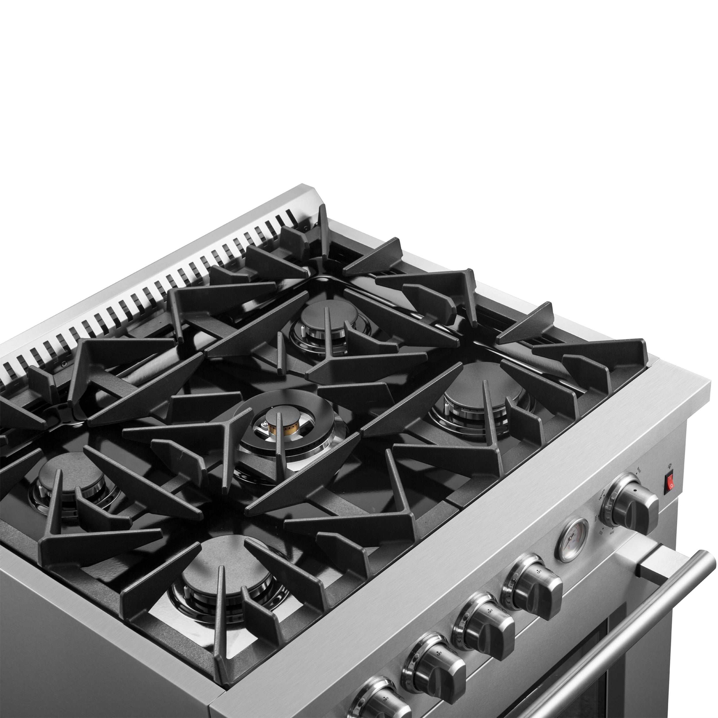 Forno Giovanni 30 in. 4.32 cu.ft. Stainless Steel Gas Range with Griddle and Air Fry | FFSGS6274-30