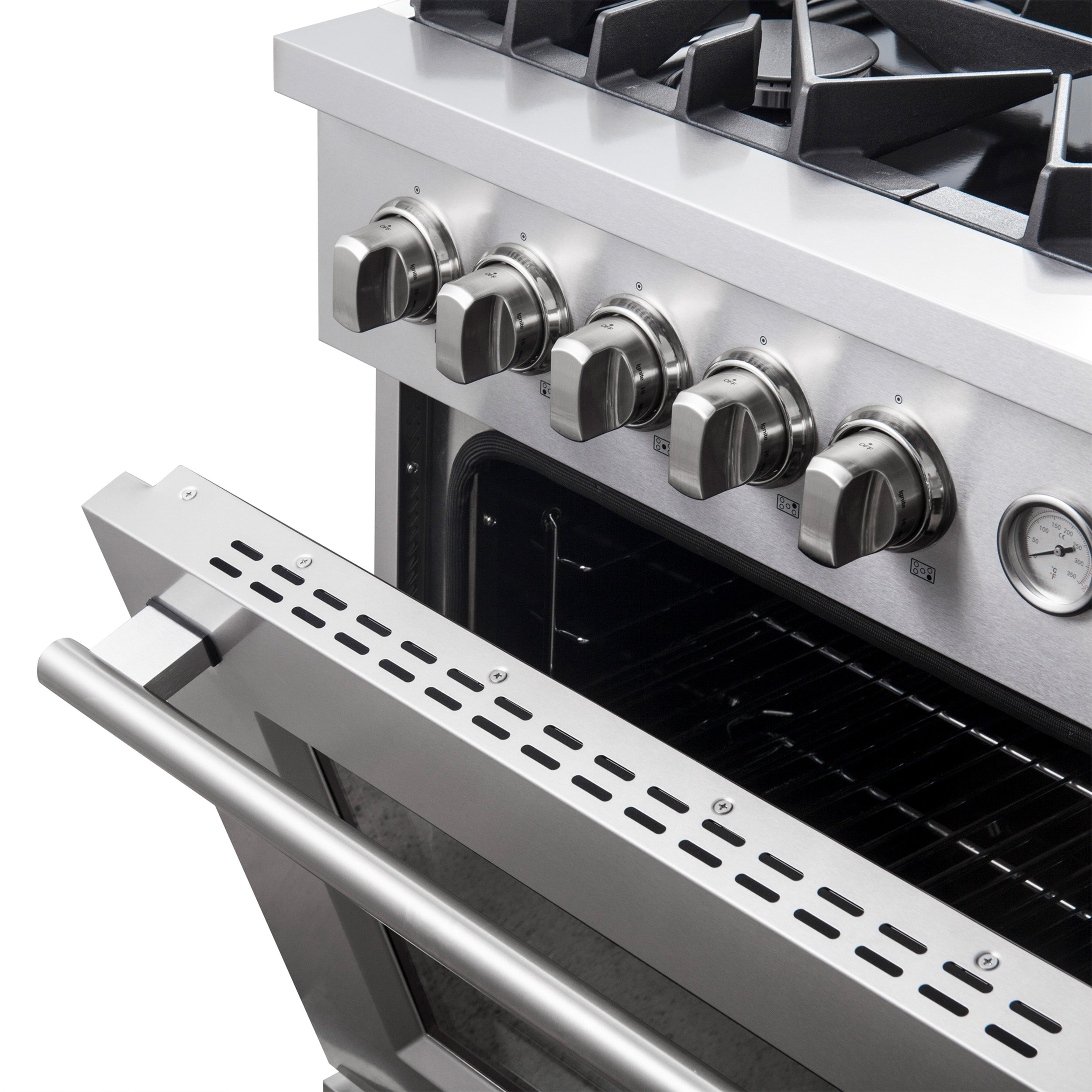 Forno Giovanni 30 in. 4.32 cu.ft. Stainless Steel Gas Range with Griddle and Air Fry | FFSGS6274-30