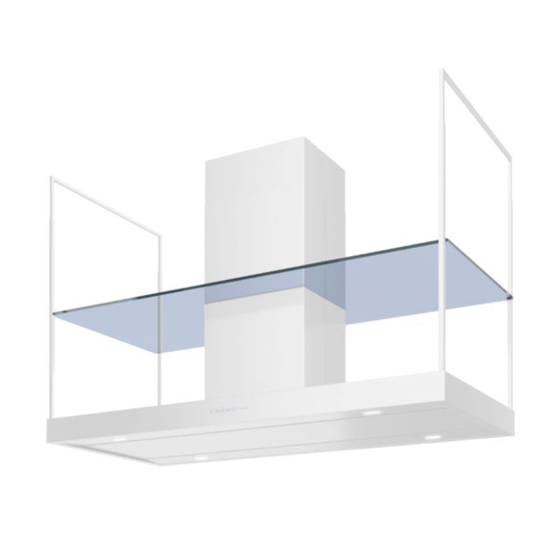 Futuro 48 in. Glass Panel for 48 in. Europe Island Range Hood
