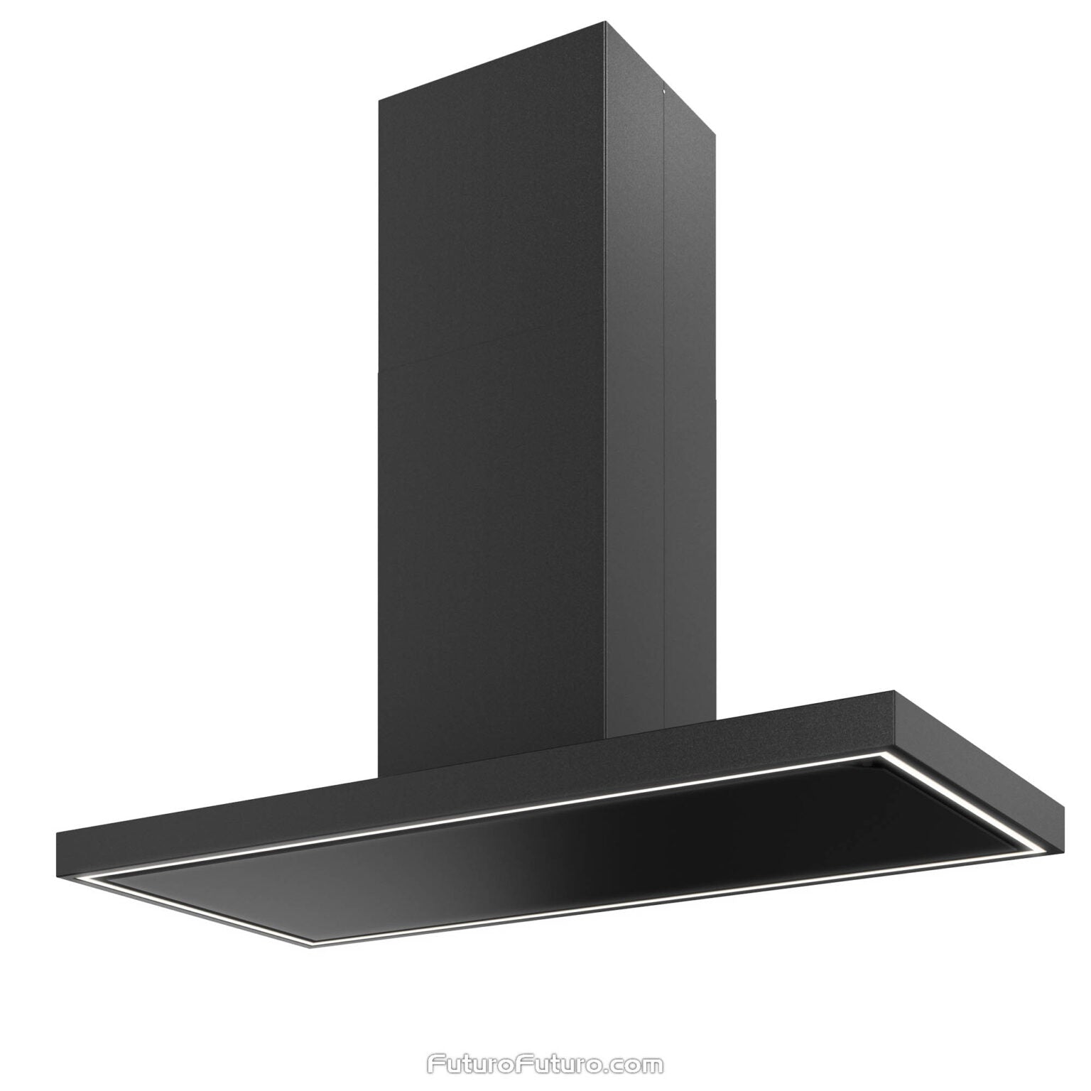 Futuro Turo 48 in. 940 CFM Black Island Mount Range Hood | IS48TURO-BLK