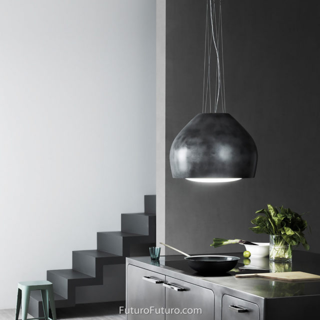 Futuro Dome 21 in. 940 CFM Stainless Steel Island Mount Range Hood with Color Options