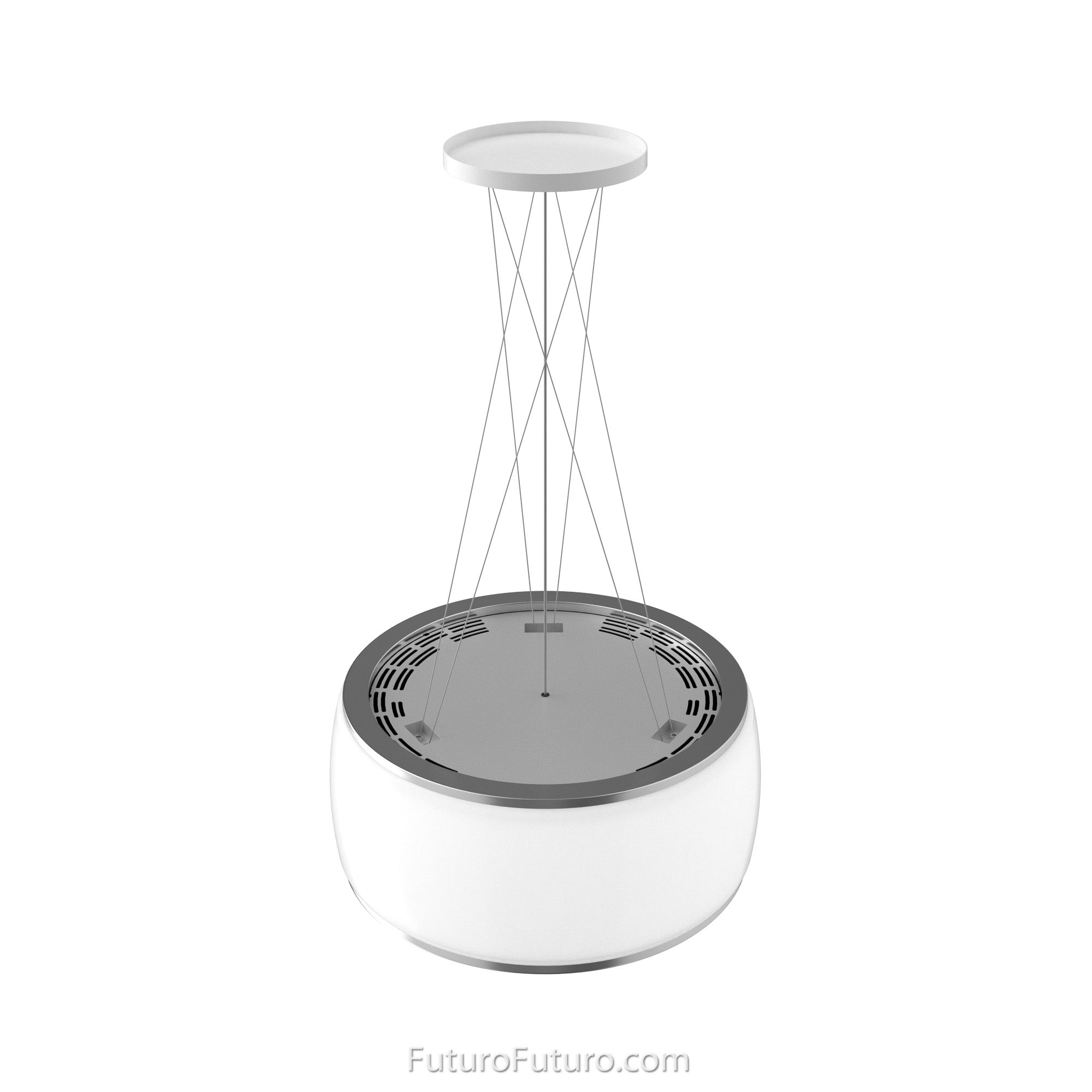 Futuro Halo 23 in. 940 CFM Stainless Steel Island Mount Range Hood