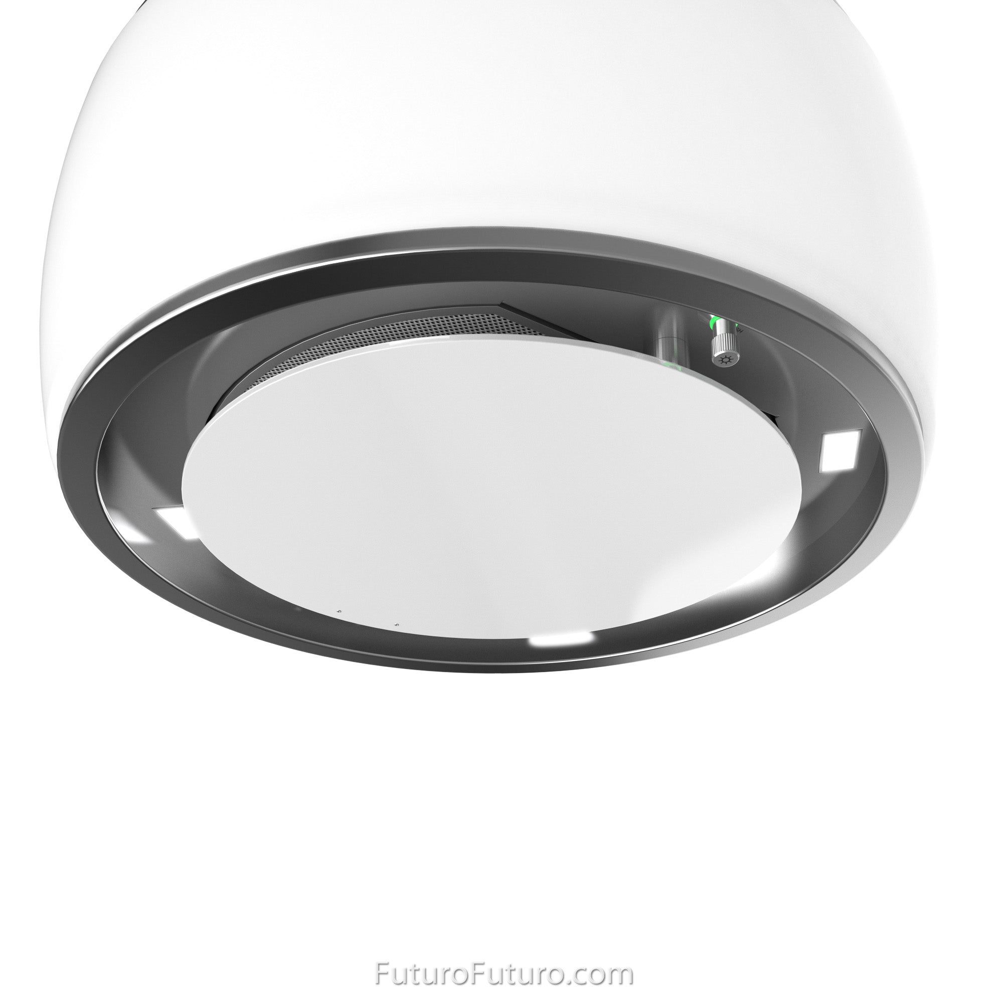 Futuro Halo 23 in. 940 CFM Stainless Steel Island Mount Range Hood