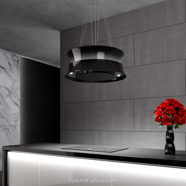 Futuro Arena 24 in. 940 CFM Stainless Steel Island Mount Range Hood With Color Options