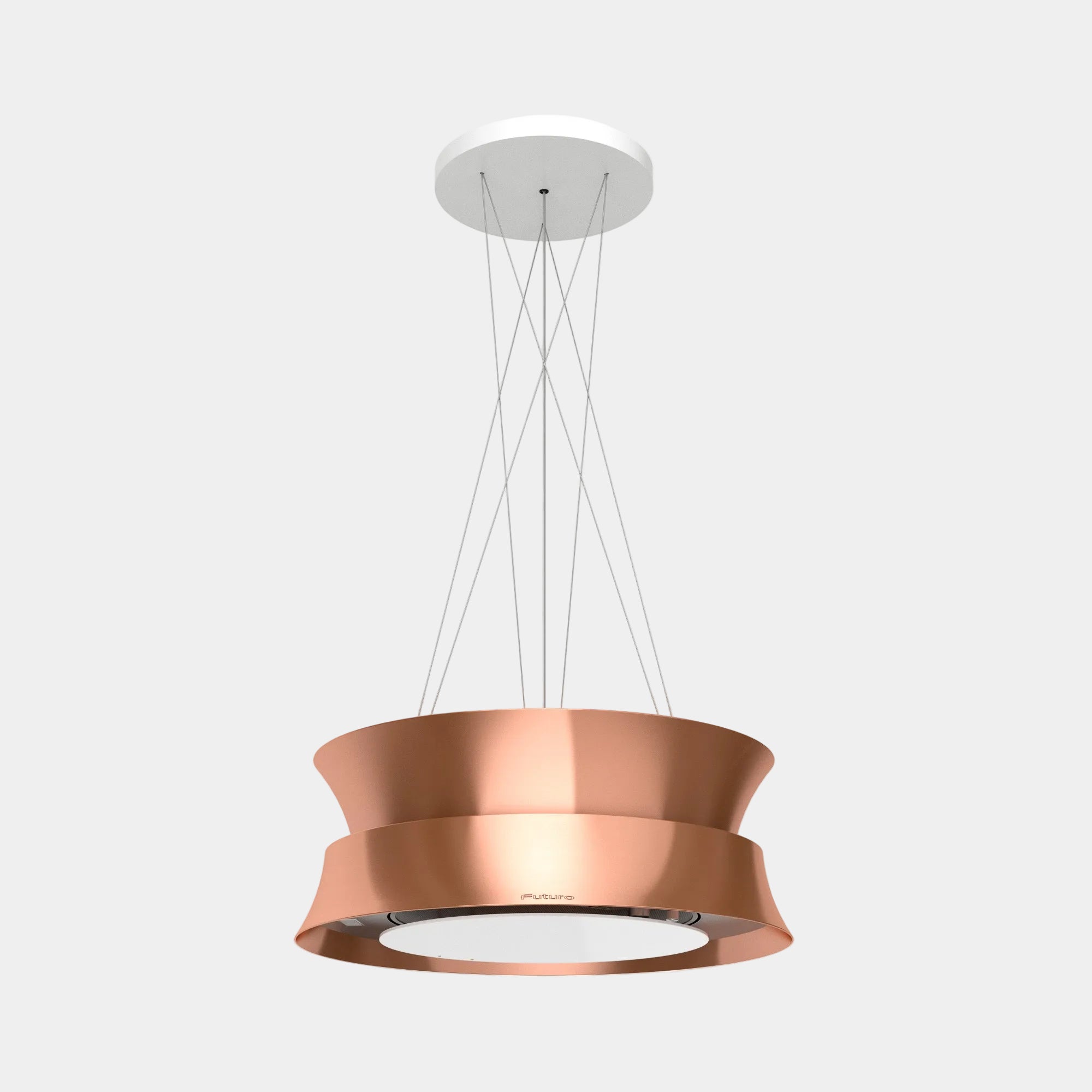 Futuro Arena 24 in. 940 CFM Copper Island Mount Range Hood | IS24ARENA-CR