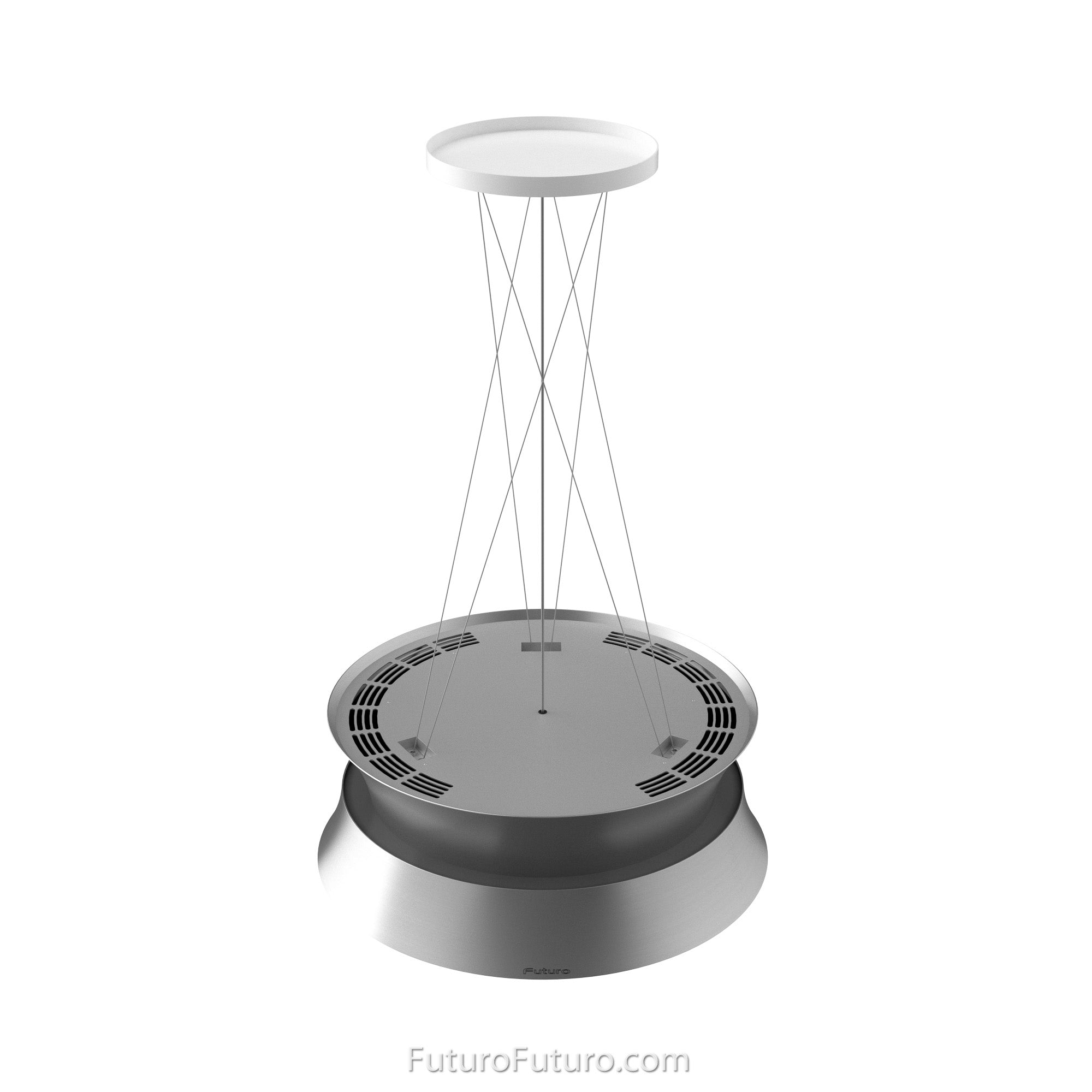 Futuro Arena 24 in. 940 CFM Stainless Steel Island Mount Range Hood With Color Options